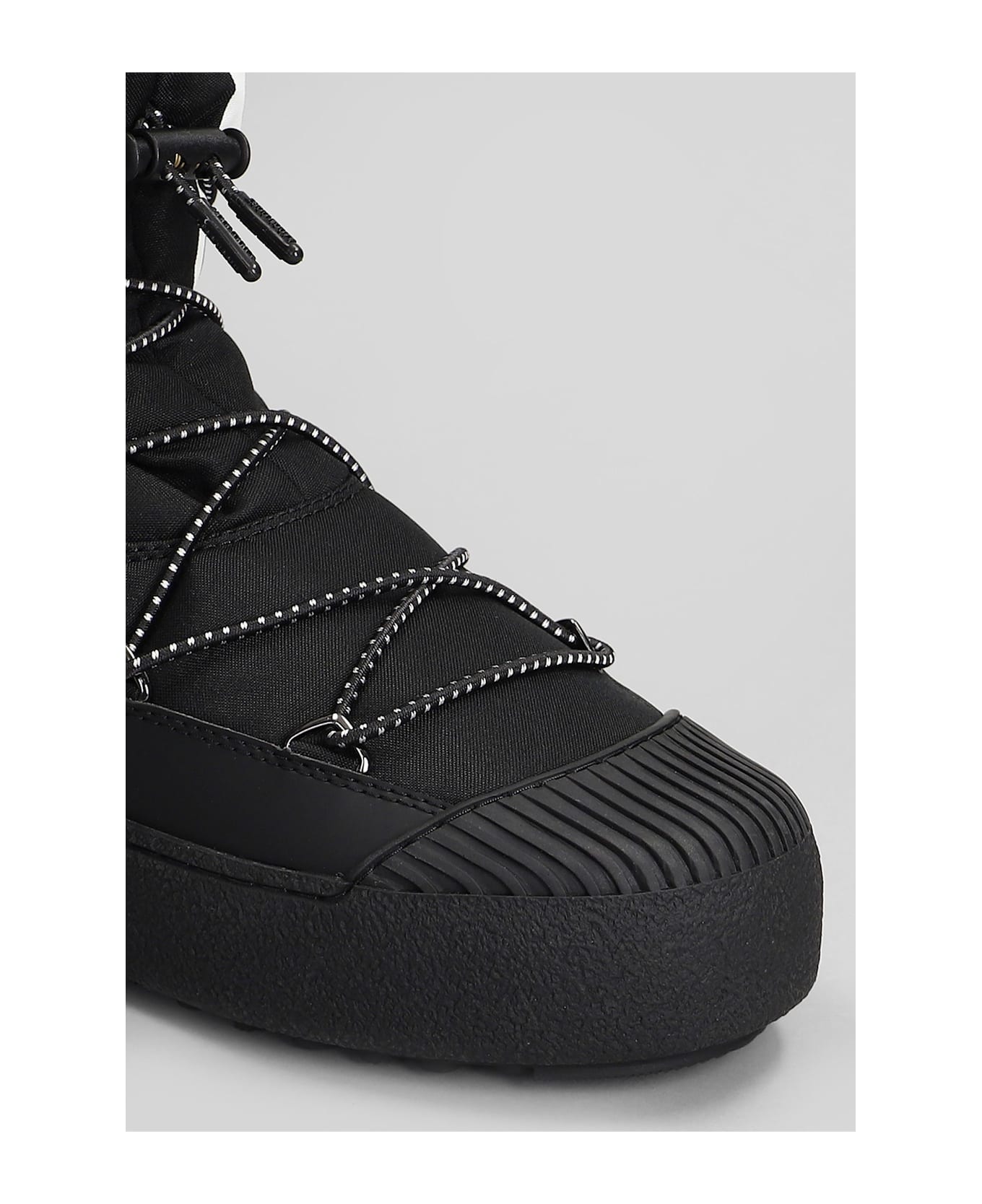 Moon Boot Mb Mrack Polar Ankle Boots In Black Nylon - black