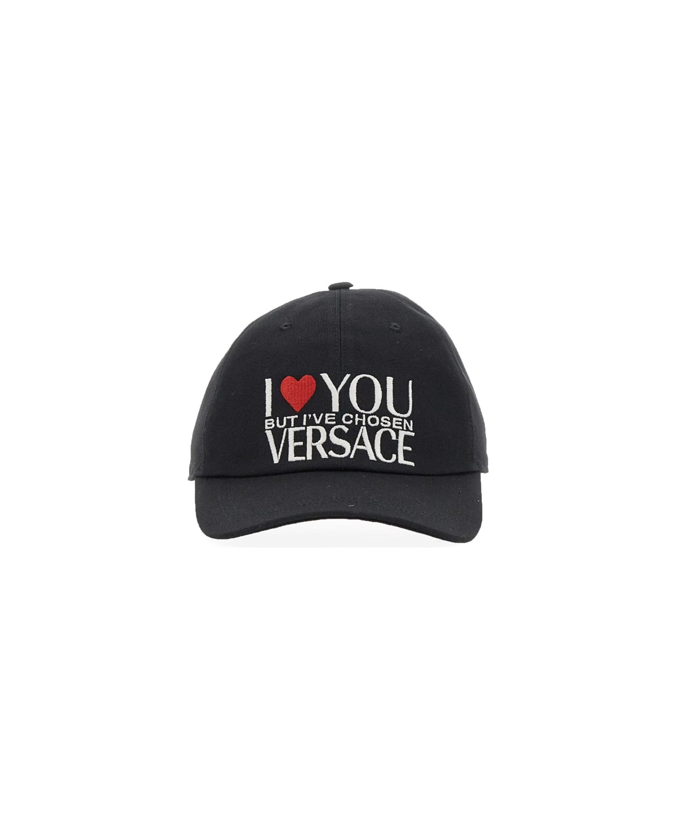 Versace Baseball Hat With Logo - BLACK 帽子
