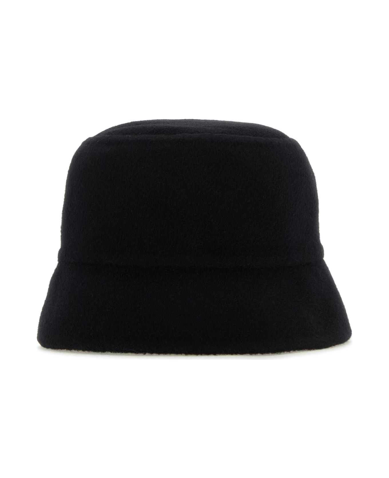 Prada Midnight Blue Cashmere Bucket Hat - NERO+BLU 帽子