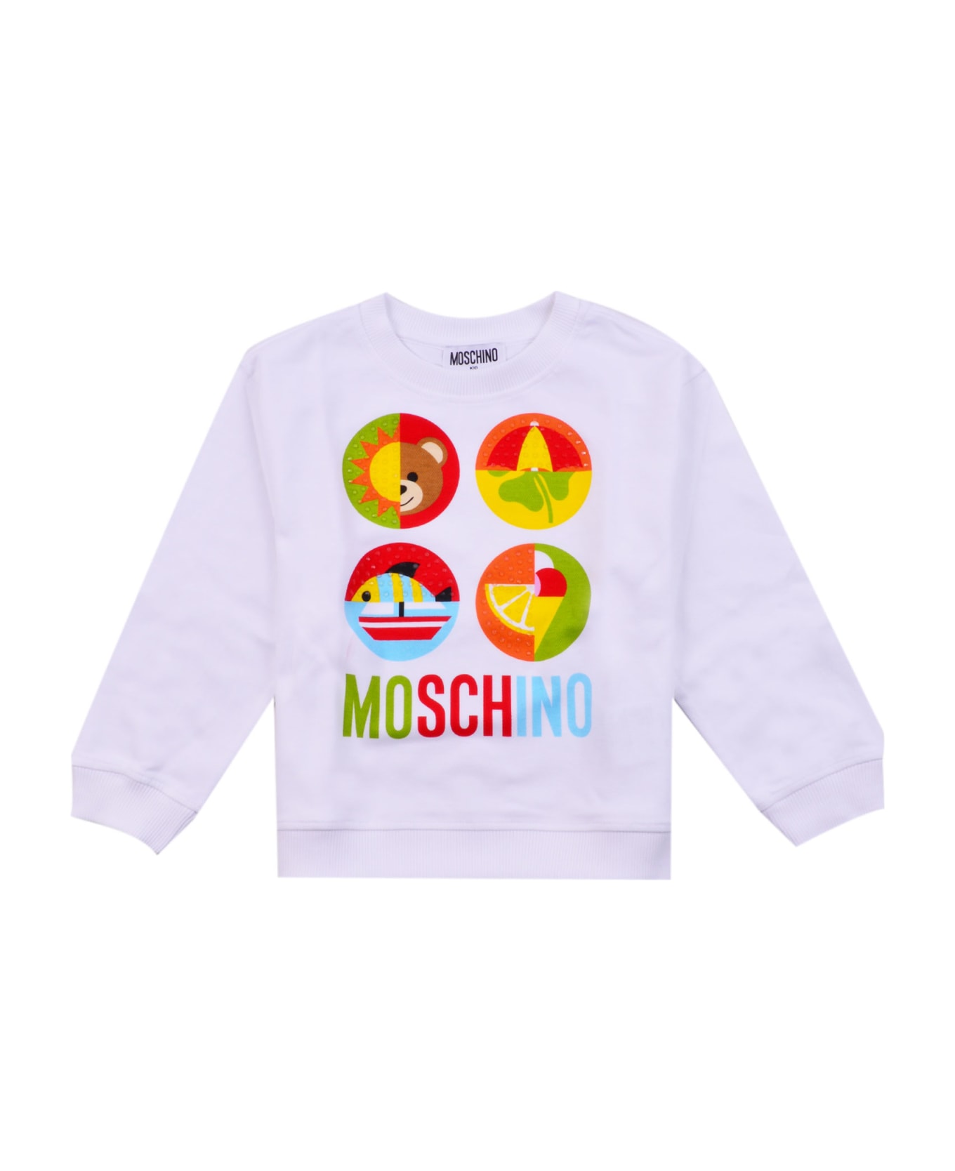 Moschino Cotton Sweatshirt - White