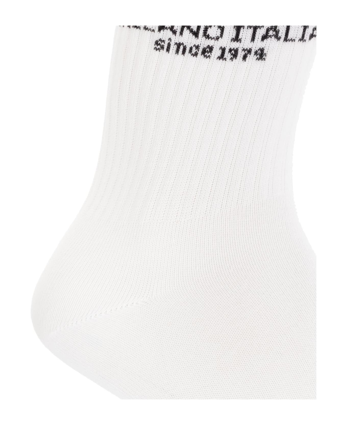 Iceberg Socks With Logo - WHITE 靴下