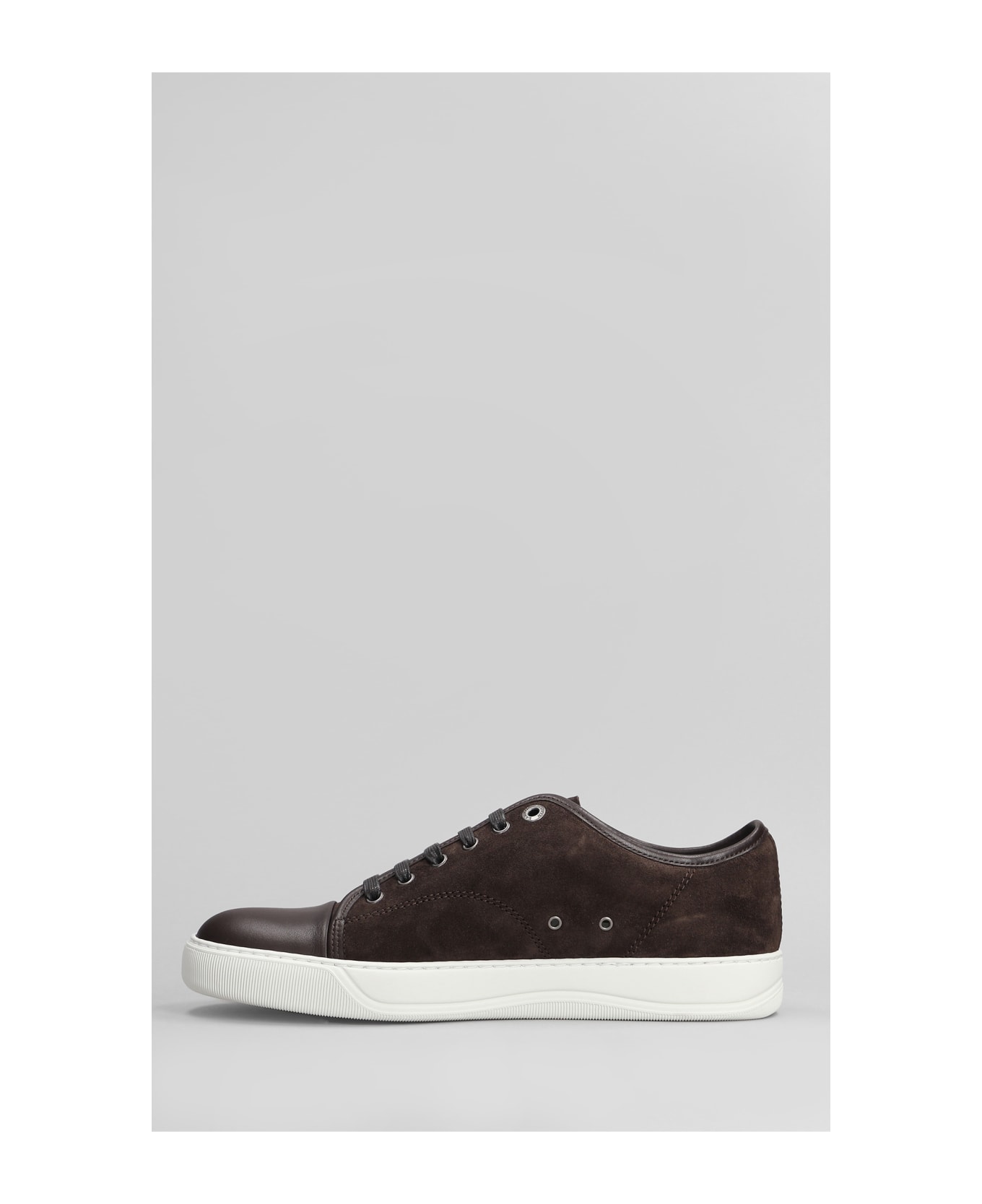 Lanvin Dbb1 Sneakers In Brown Suede - brown