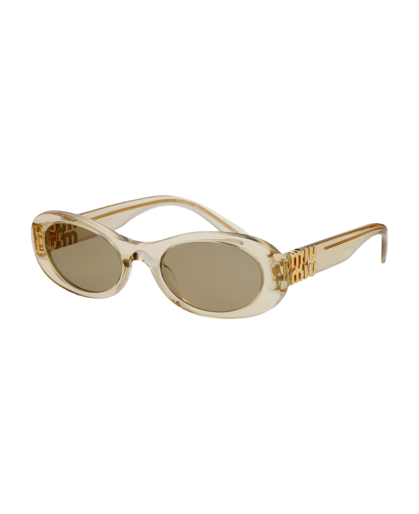 Miu Miu Eyewear 0mu 06zs Sunglasses - 11T40F Sand Transparent