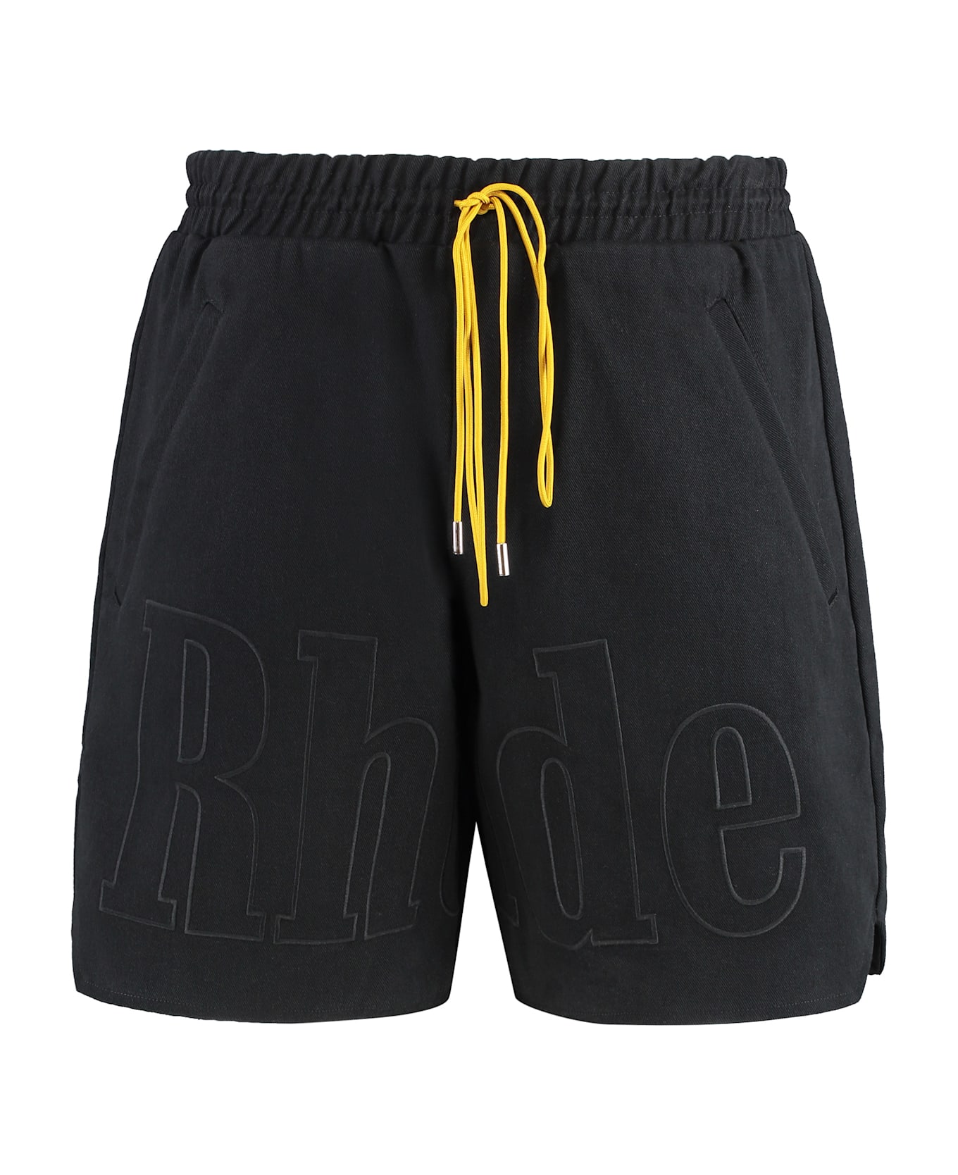 Rhude Cotton Shorts - black