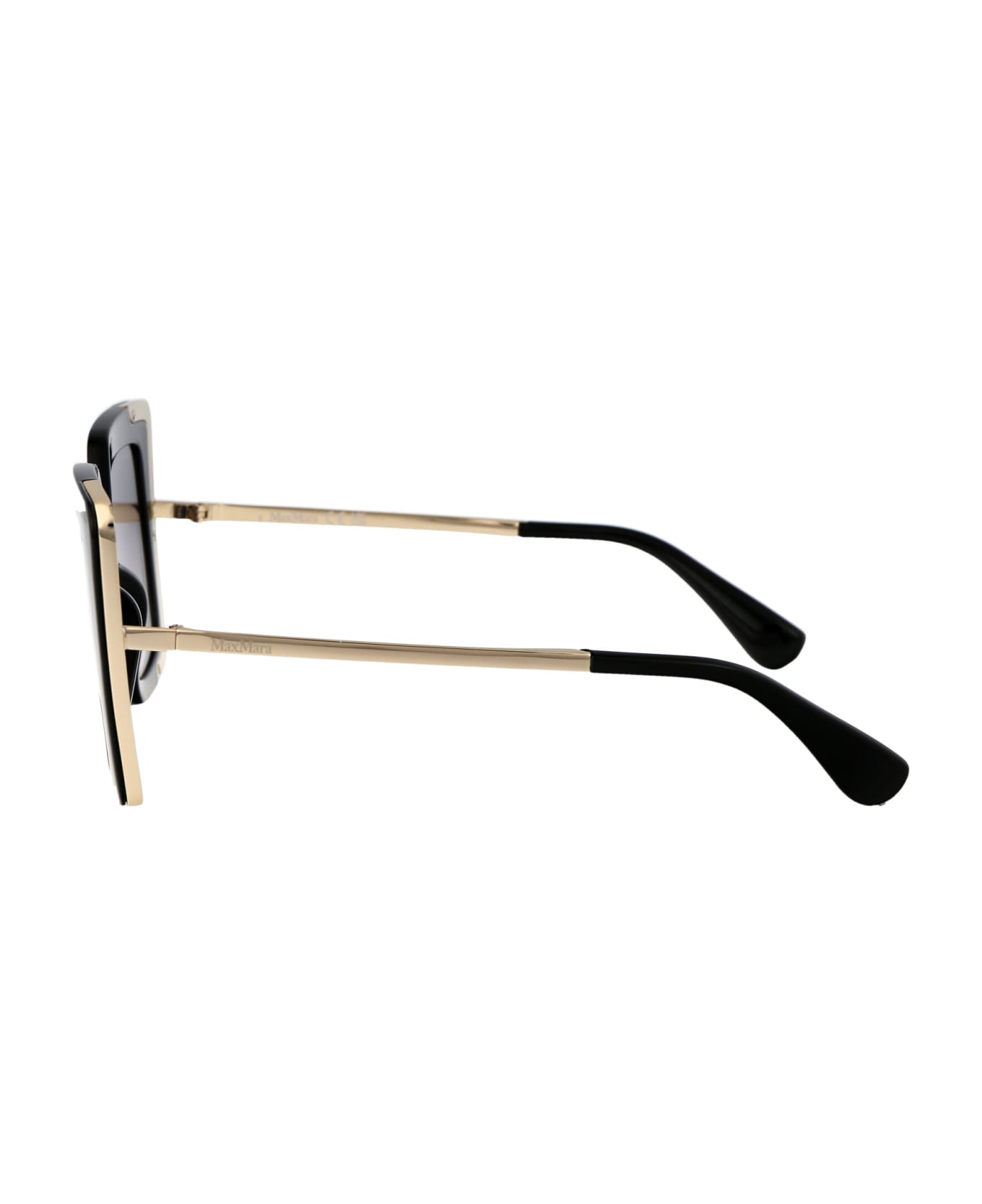 Max Mara Design4 Sunglasses - 01B Nero Lucido/Fumo Grad