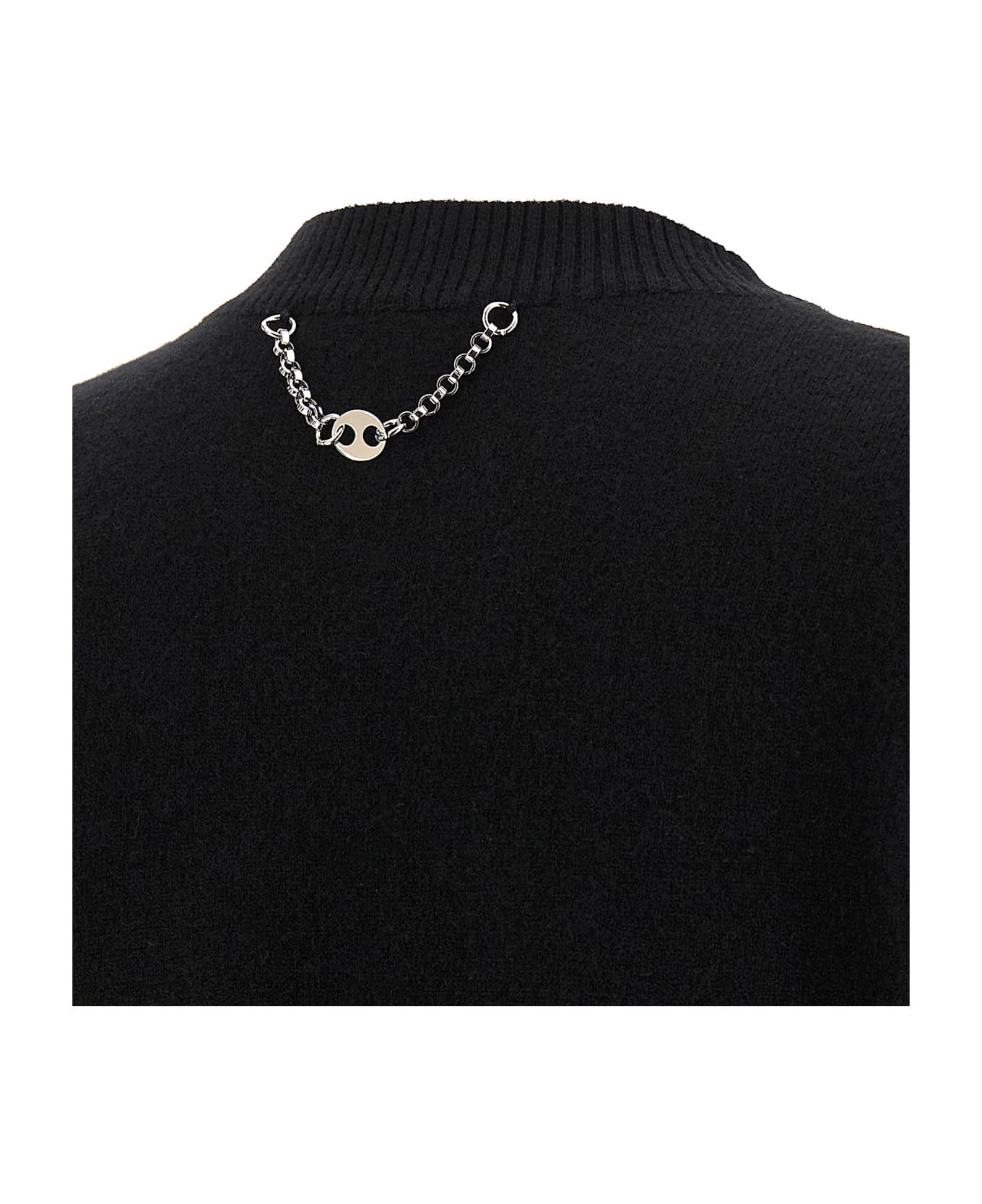 Paco Rabanne Trompe L
oeil Cardigan Sweater - Black  