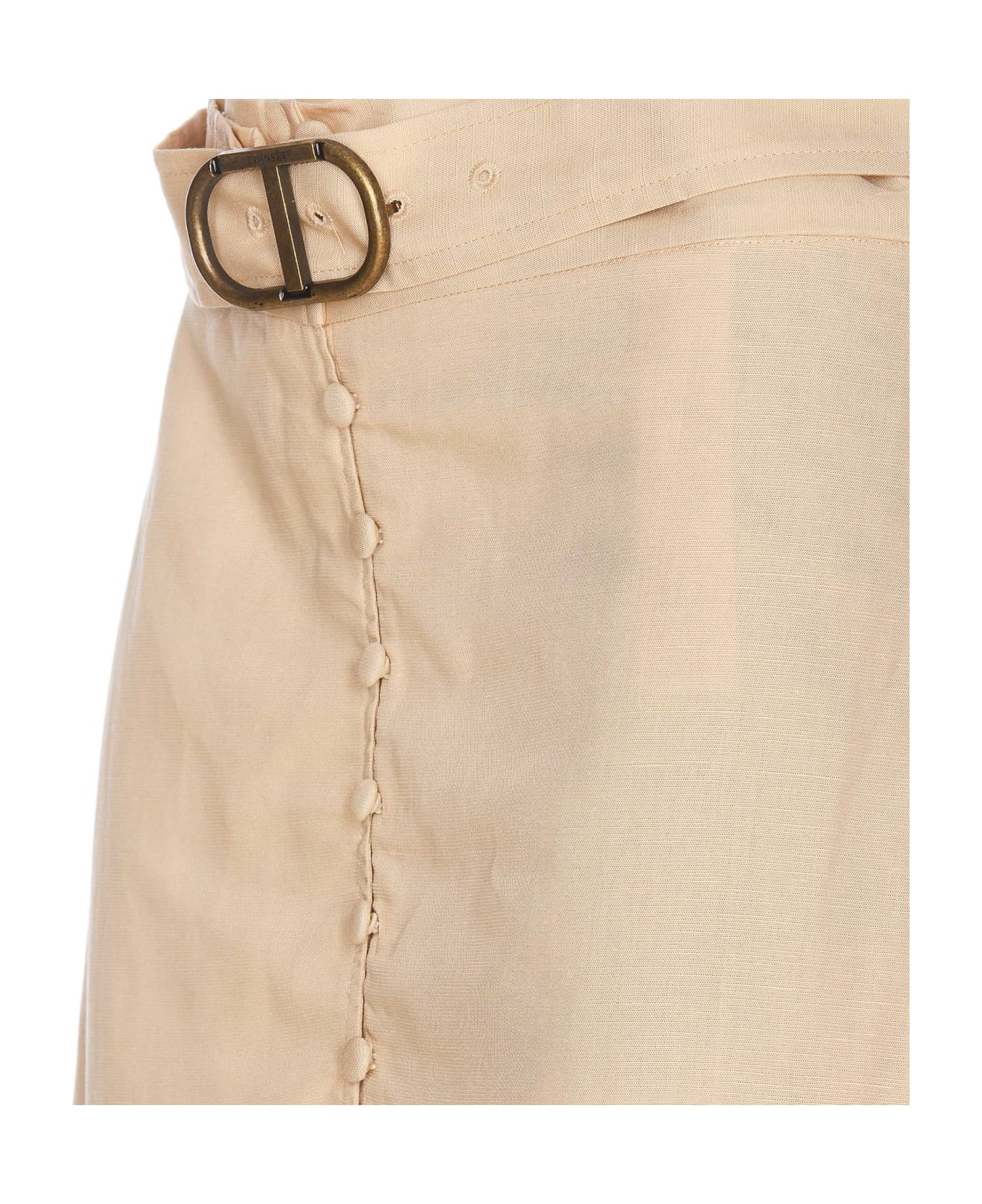 TwinSet Long Skirt - Beige