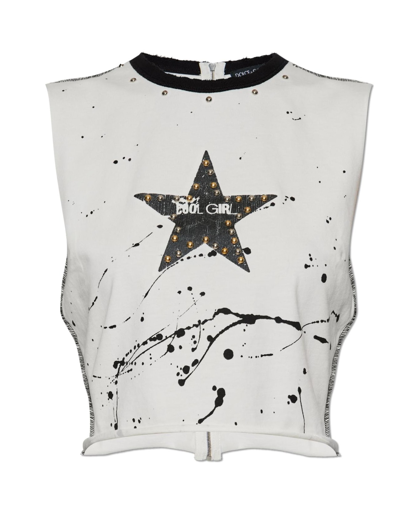 Dolce & Gabbana Top With Applications - WHITE