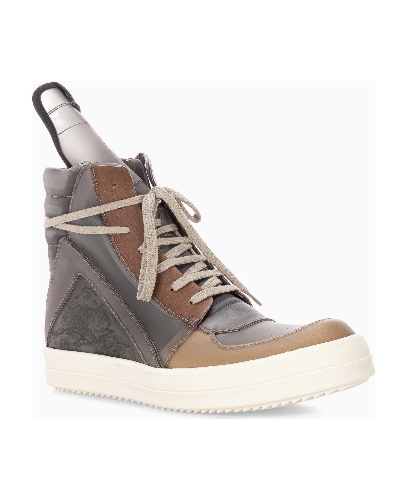 Rick Owens Phlegethon Geobasket In Recycled Vinyl - BLACK TRASPARENT