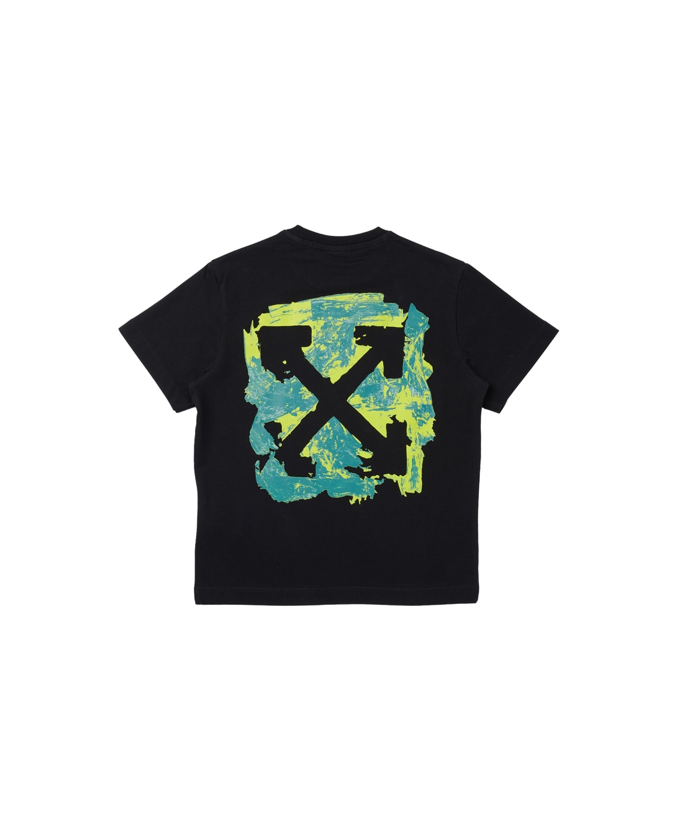 Off-White "graffiti" Logo T-shirt - BLACK
