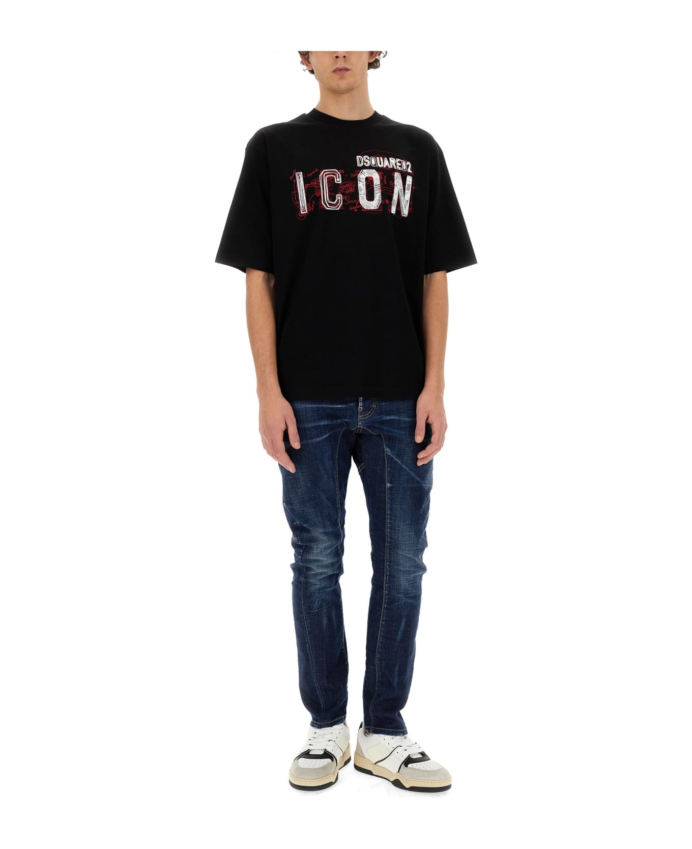 Dsquared2 T-shirt With Logo - NERO シャツ