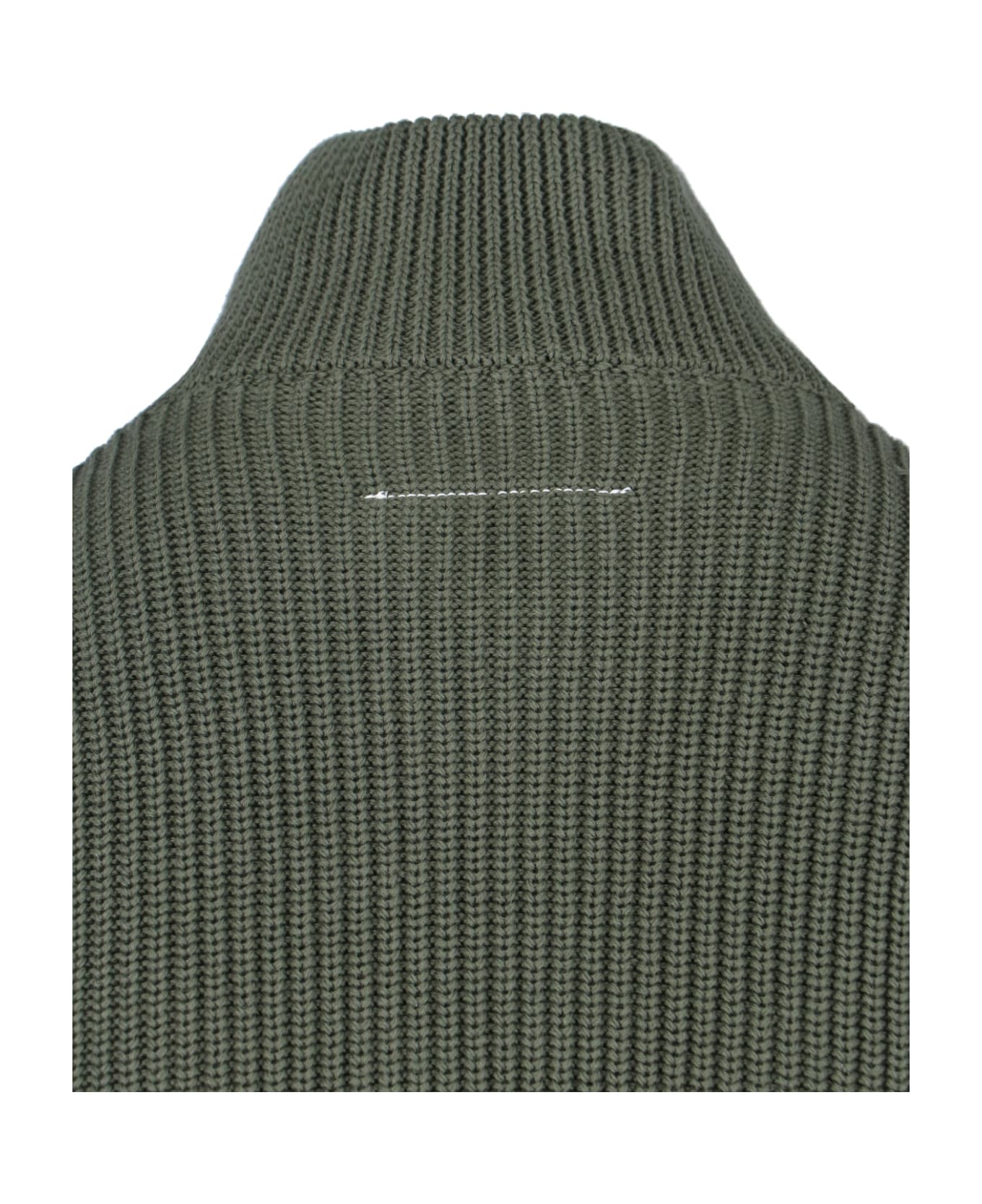 MM6 Maison Margiela Zip Sweater - Green ニットウェア