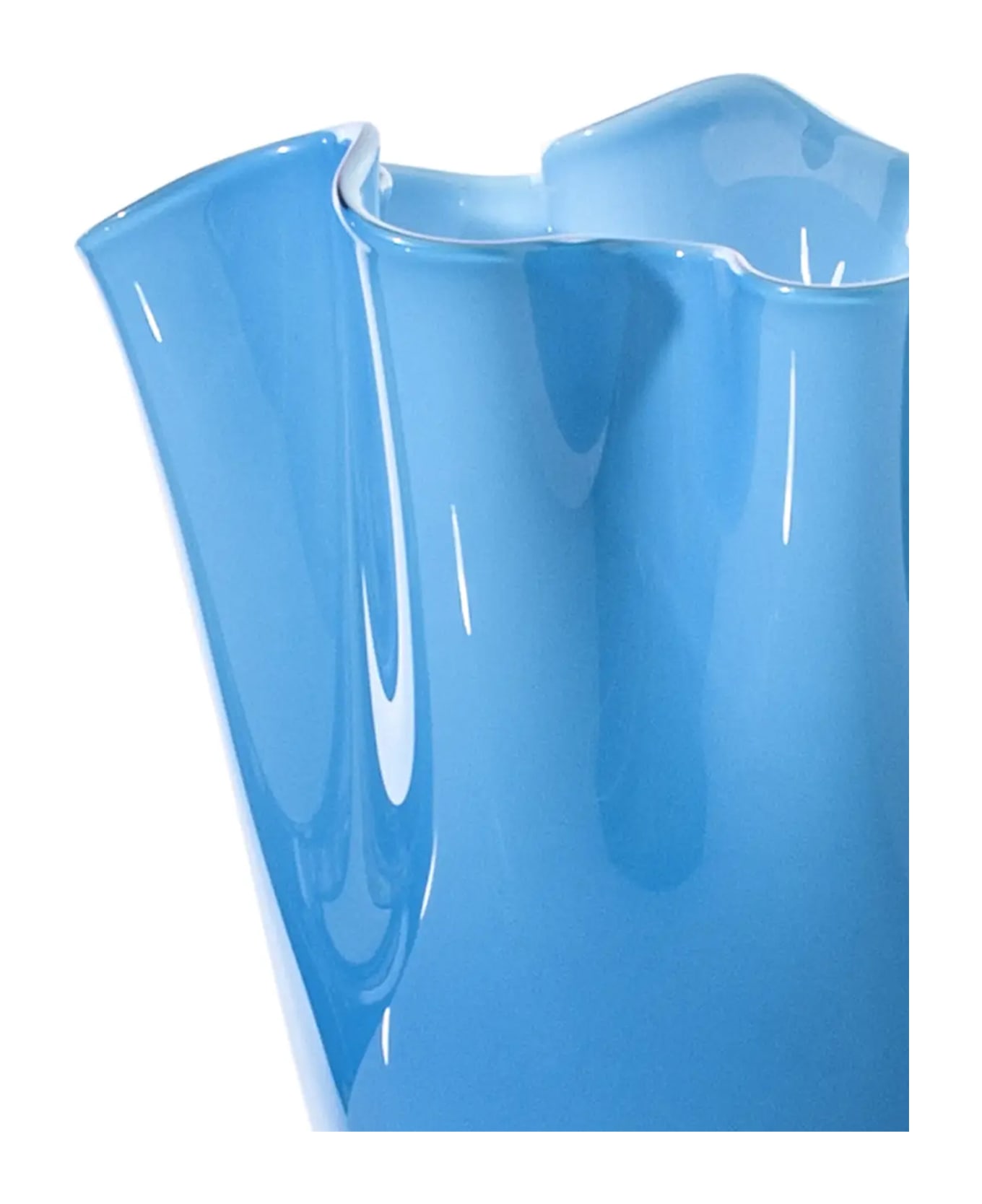 Venini 'fazzoletto' Pot 13 Cm - Blue