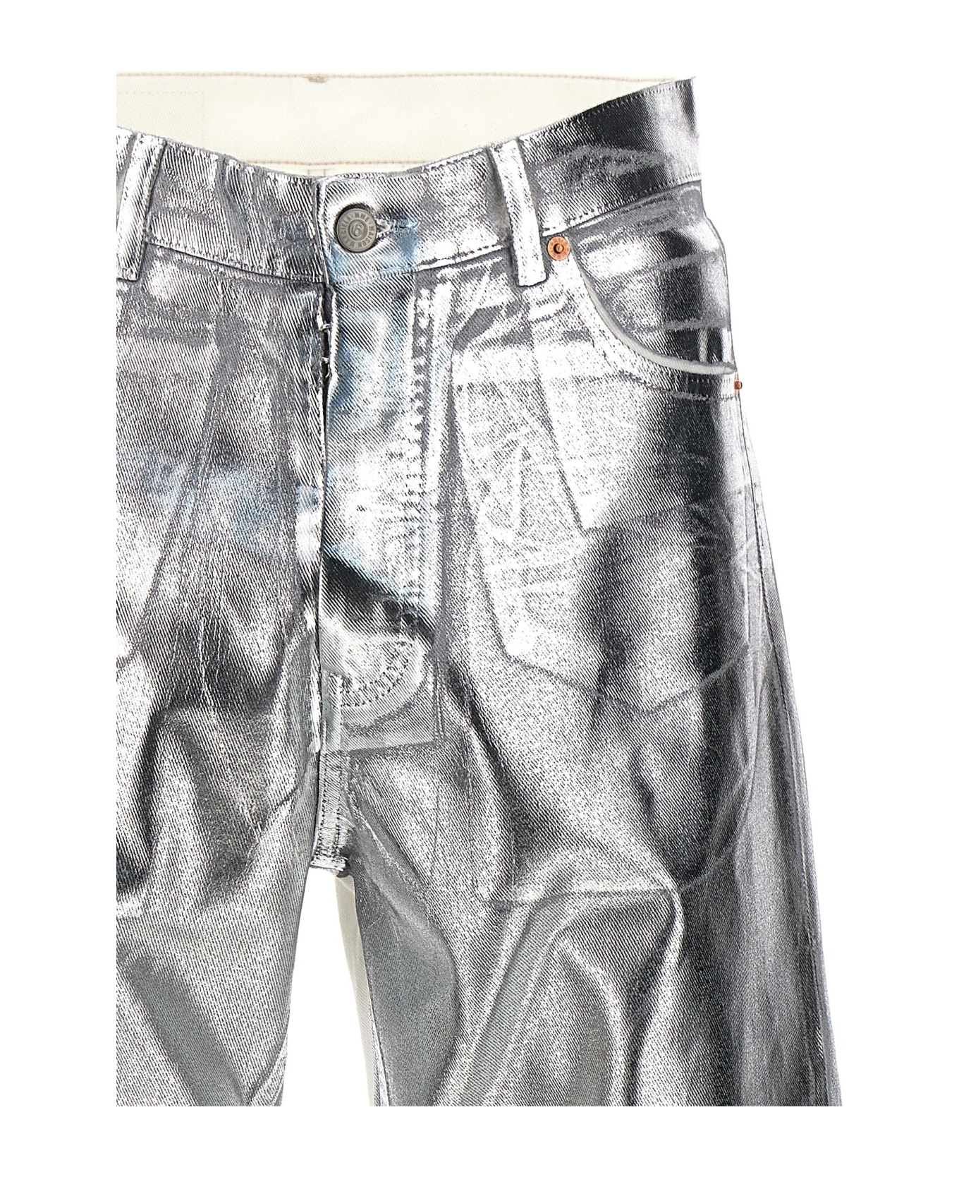 MM6 Maison Margiela Coated Jeans - Silver name:463