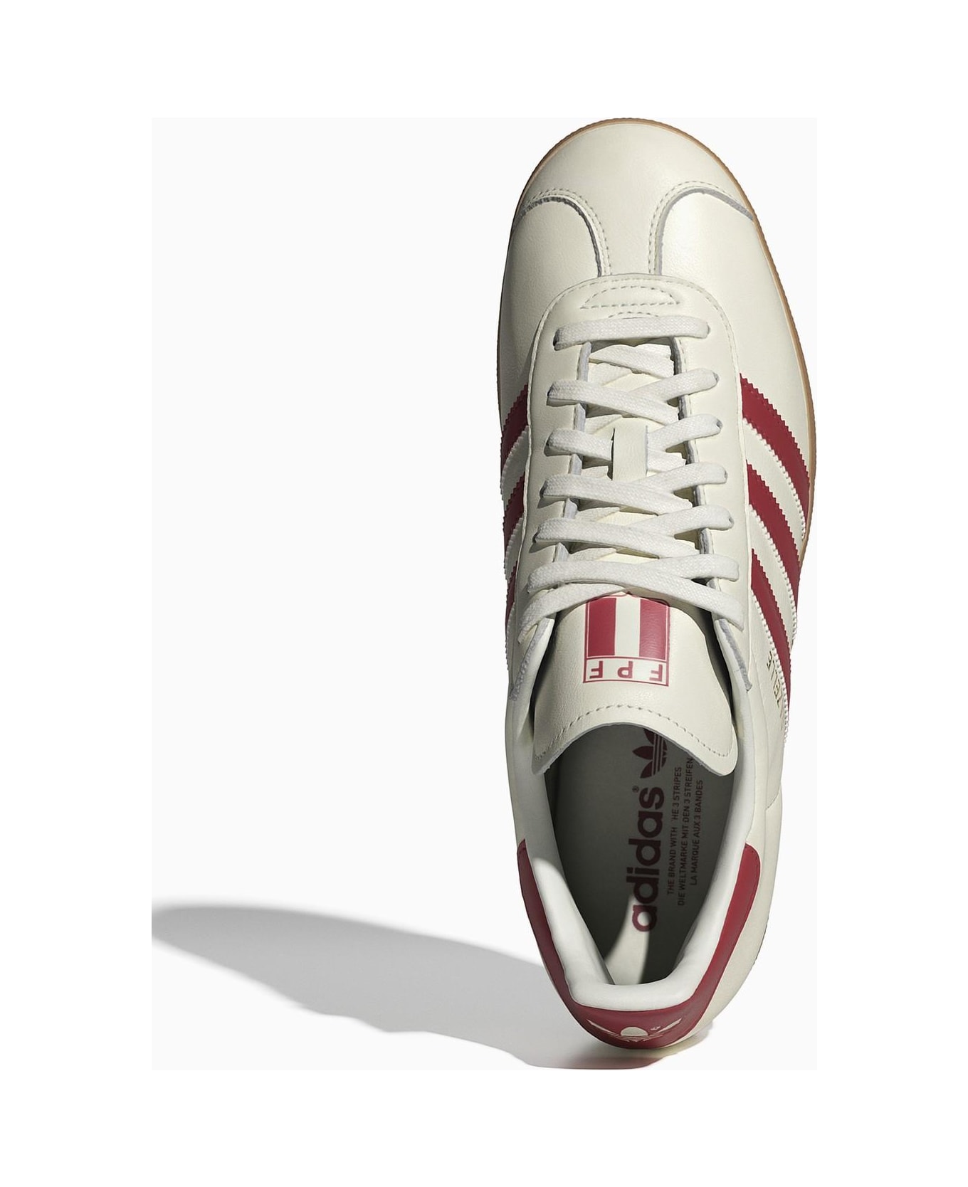 Adidas Originals Gazelle White\/red Sneakers - Ivory