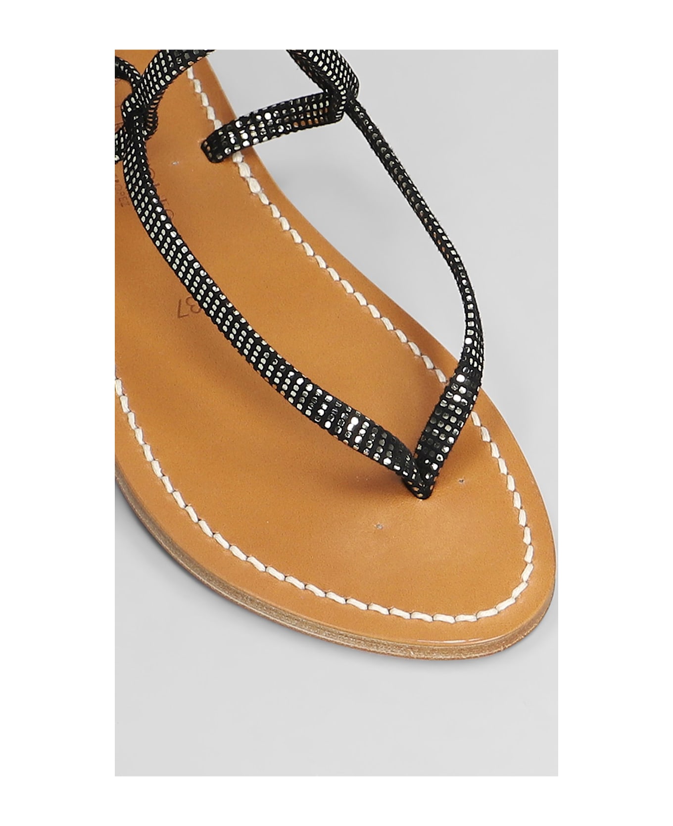 K.Jacques Abaki F Flats In Black Leather - black