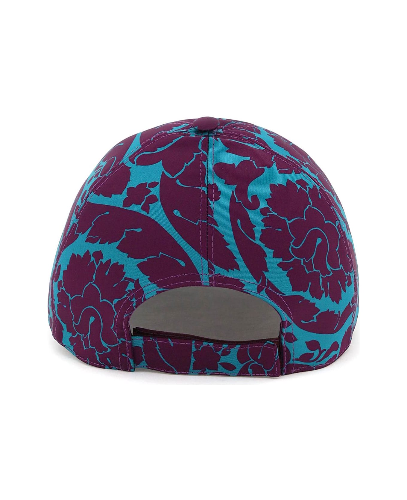 Versace 'barocco Silhoutte' Baseball Cap - TEAL PLUM (Purple)