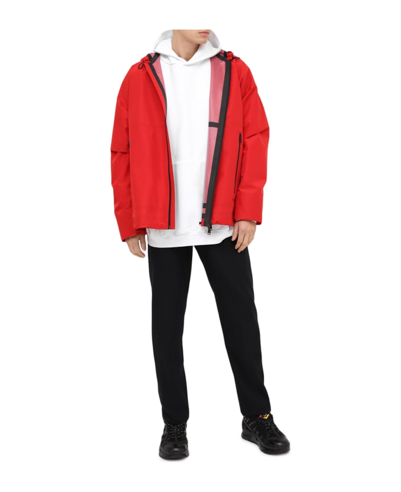 Bottega Veneta Windbreaker Jacket - Red
