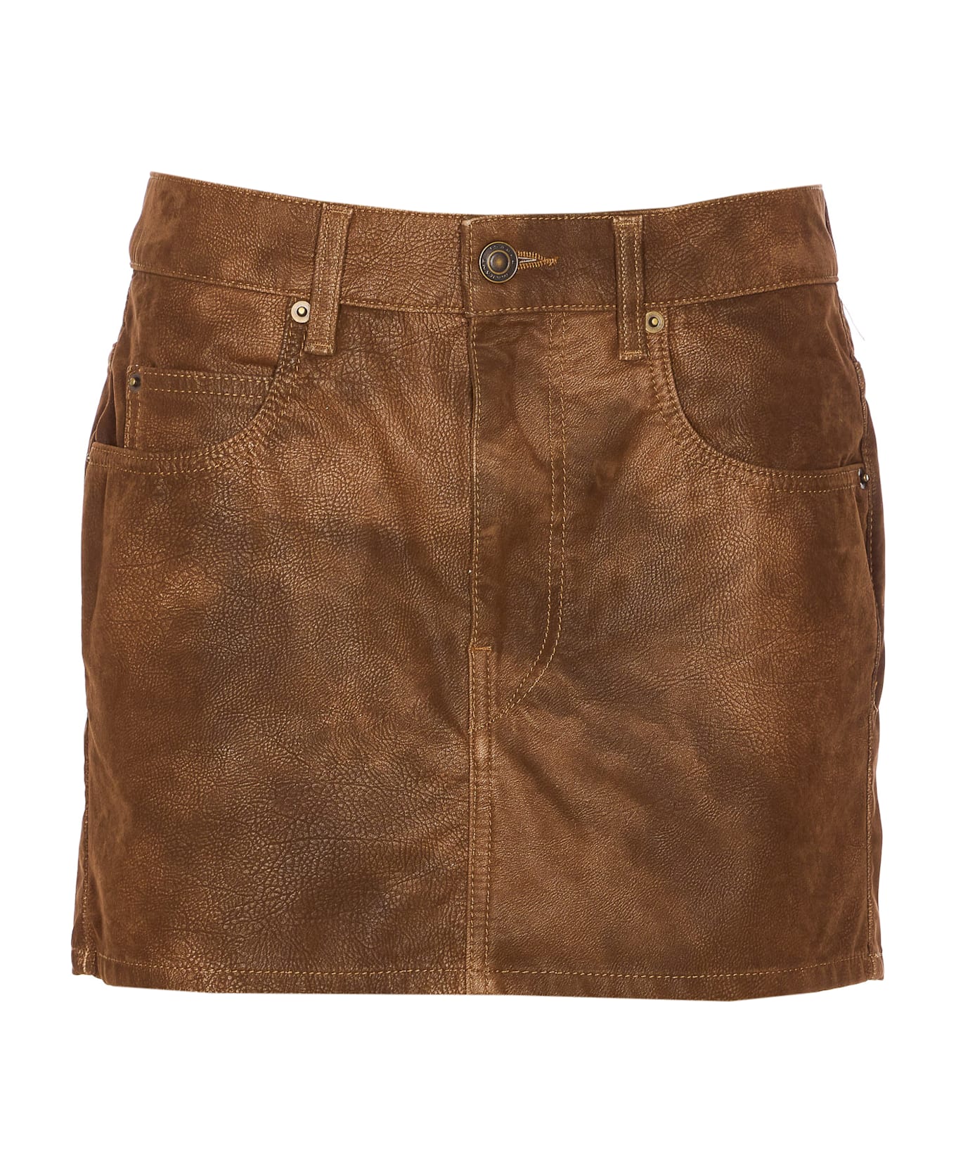 Marant Étoile Kimmy Mini Skirt - Brown