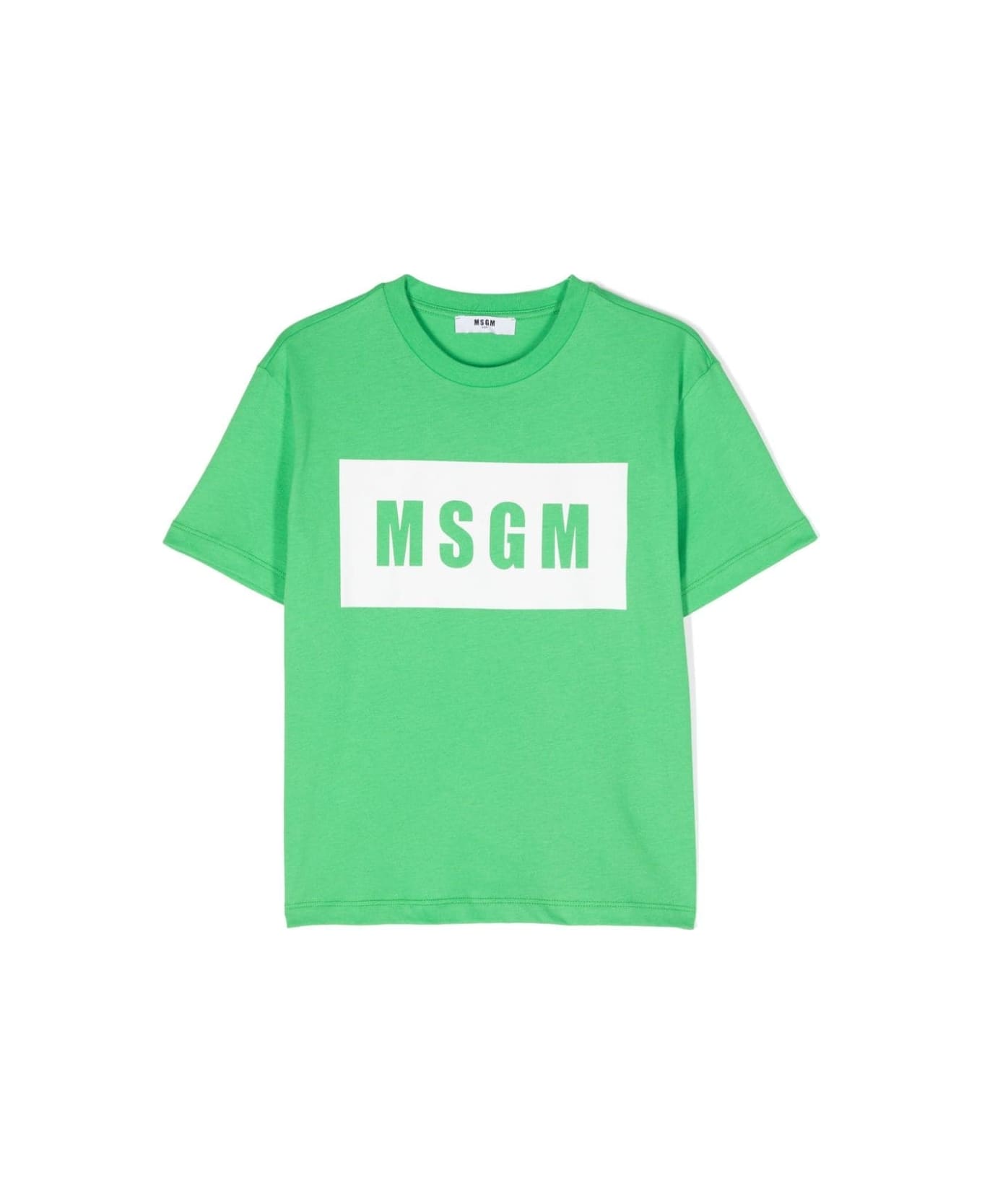 MSGM T-shirt Con Logo - Verde Tシャツ＆ポロシャツ