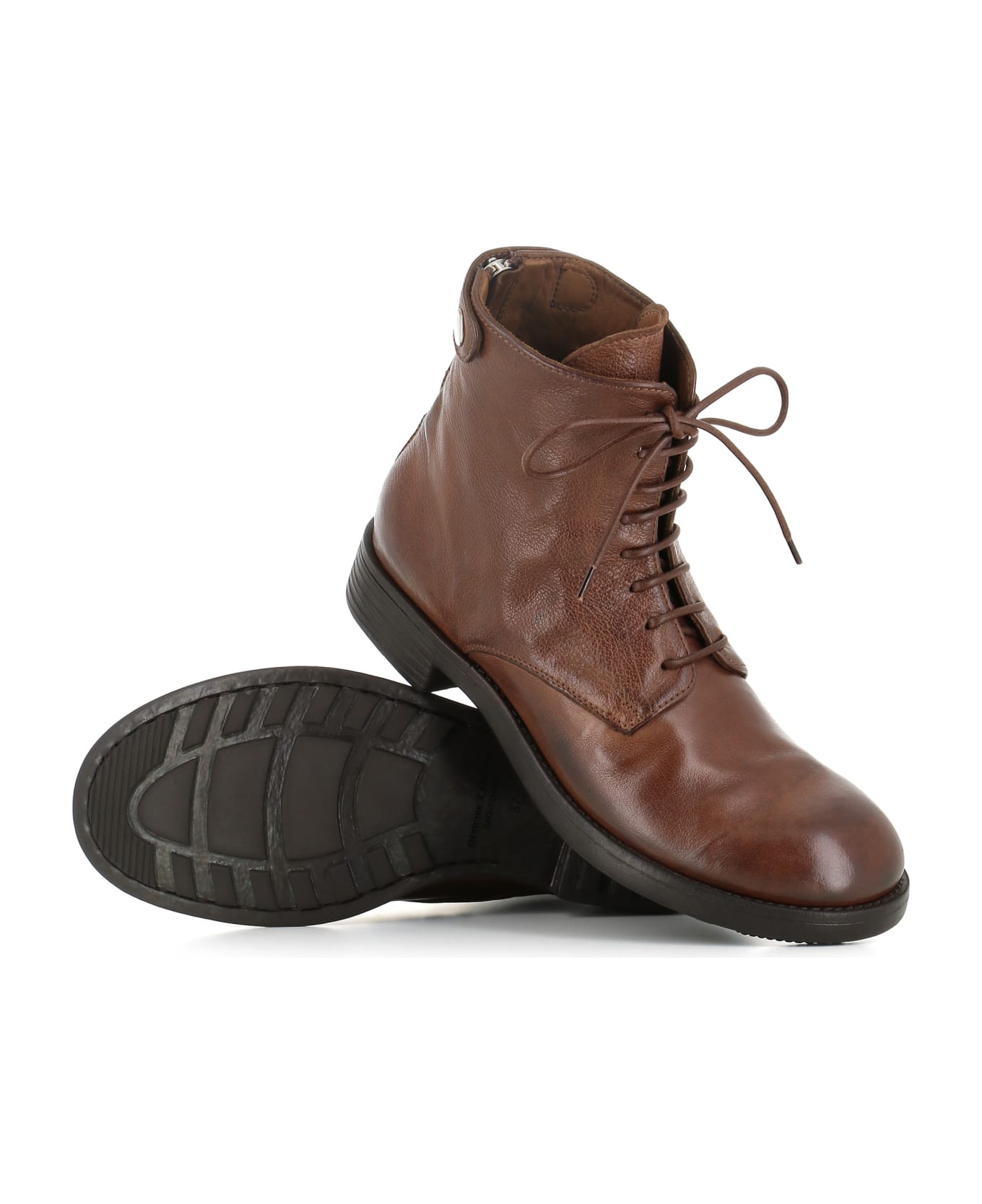 Officine Creative Lace-up Boots Sergeant/103 - Cigar
