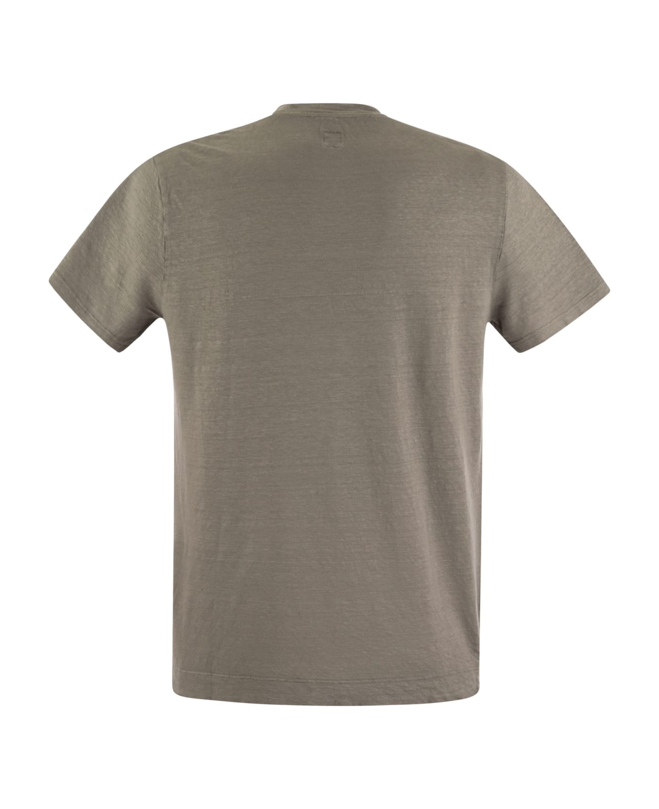 Fedeli Linen Flex T-shirt - Grey
