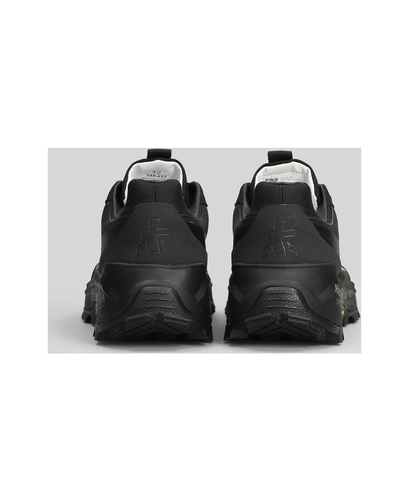 Premiata Devin Sneakers In Black Fabric - black