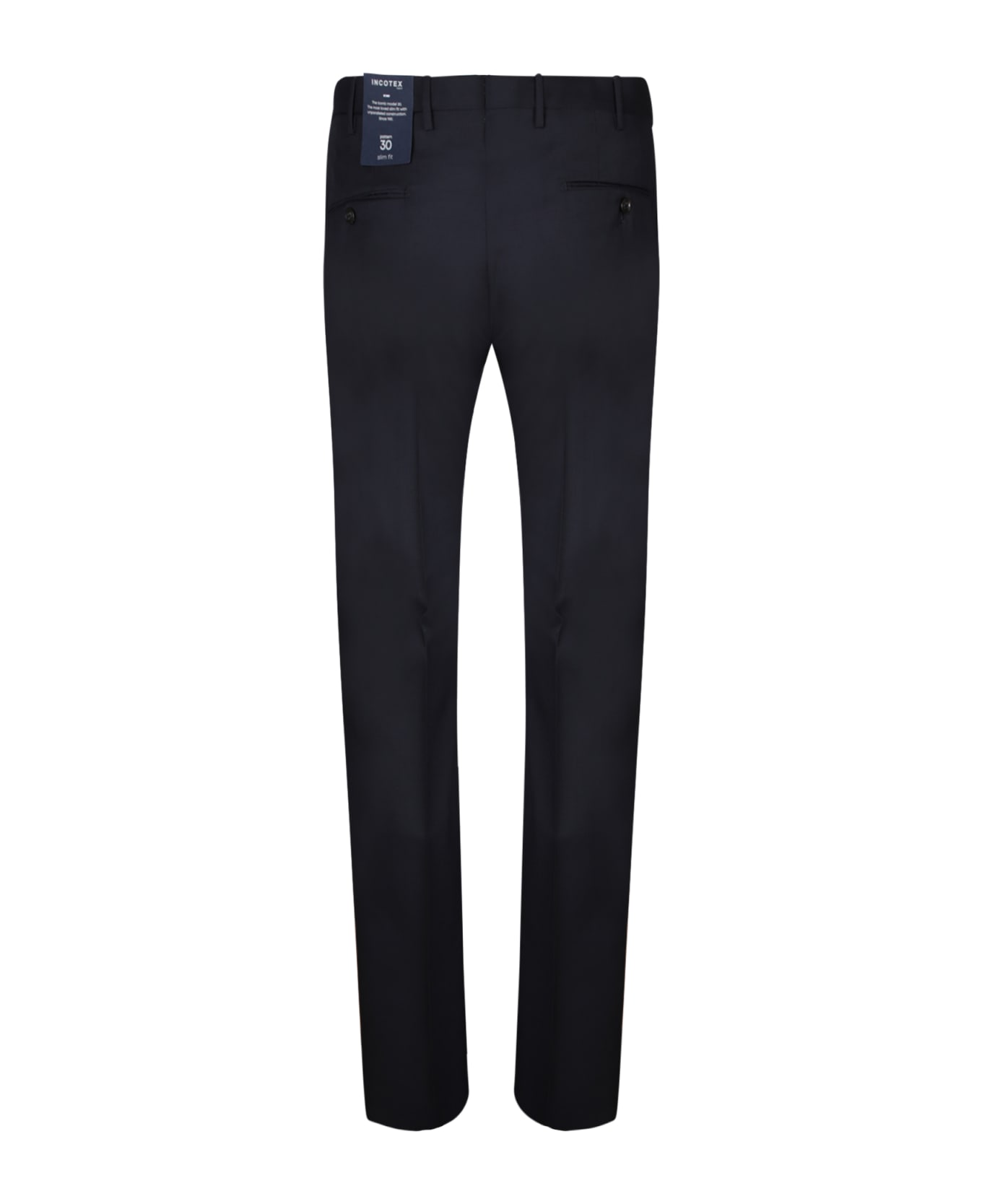 Incotex Blue Tailored Trousers - Blue ボトムス