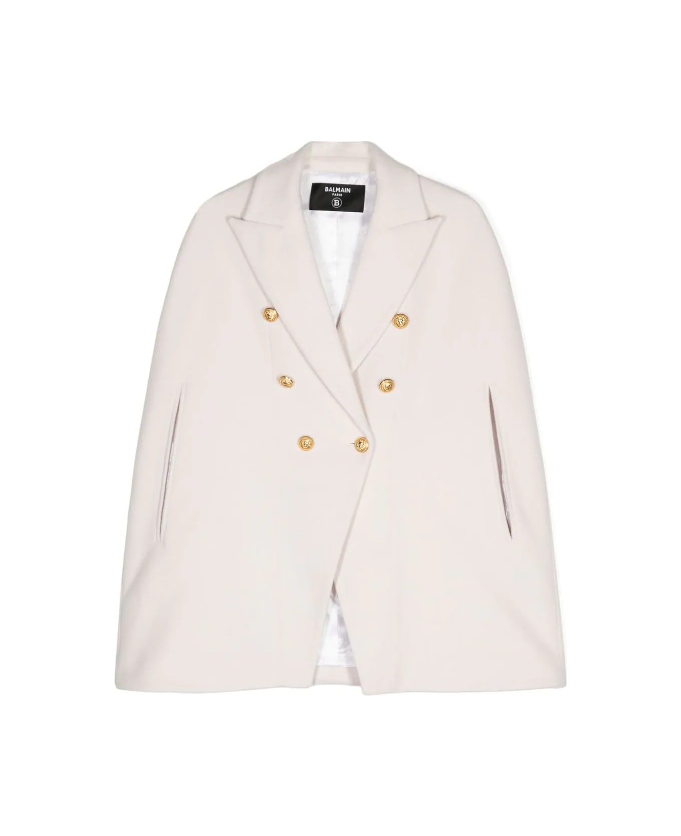 Balmain Mantella Con Logo - Cream