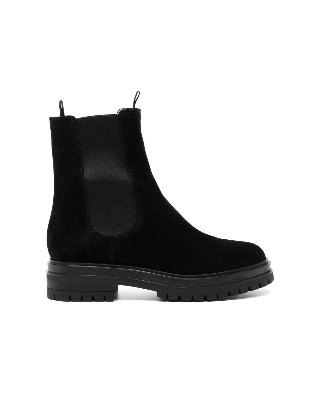 Gianvito Rossi Chester Suede Leather Boots - Black