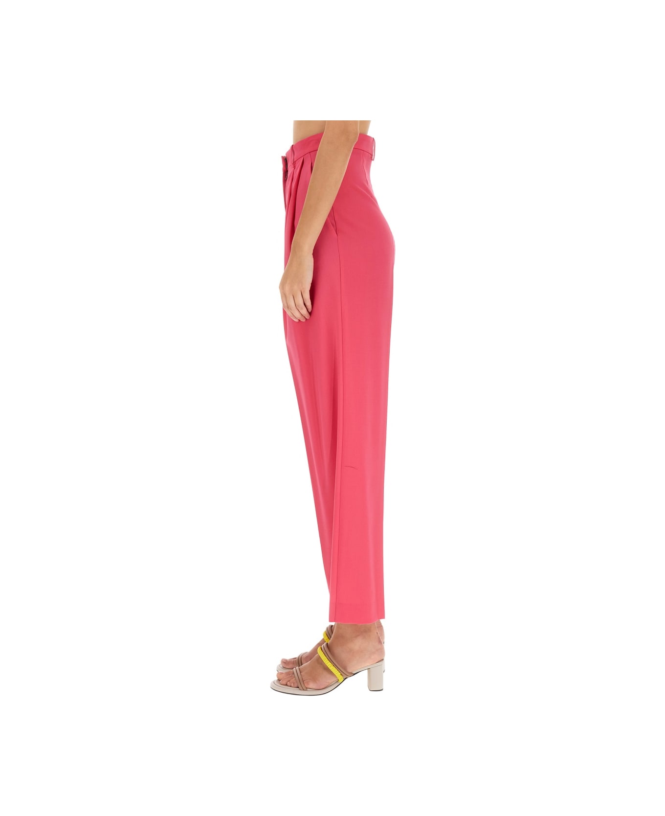 Alysi Wool Pants - FUCHSIA