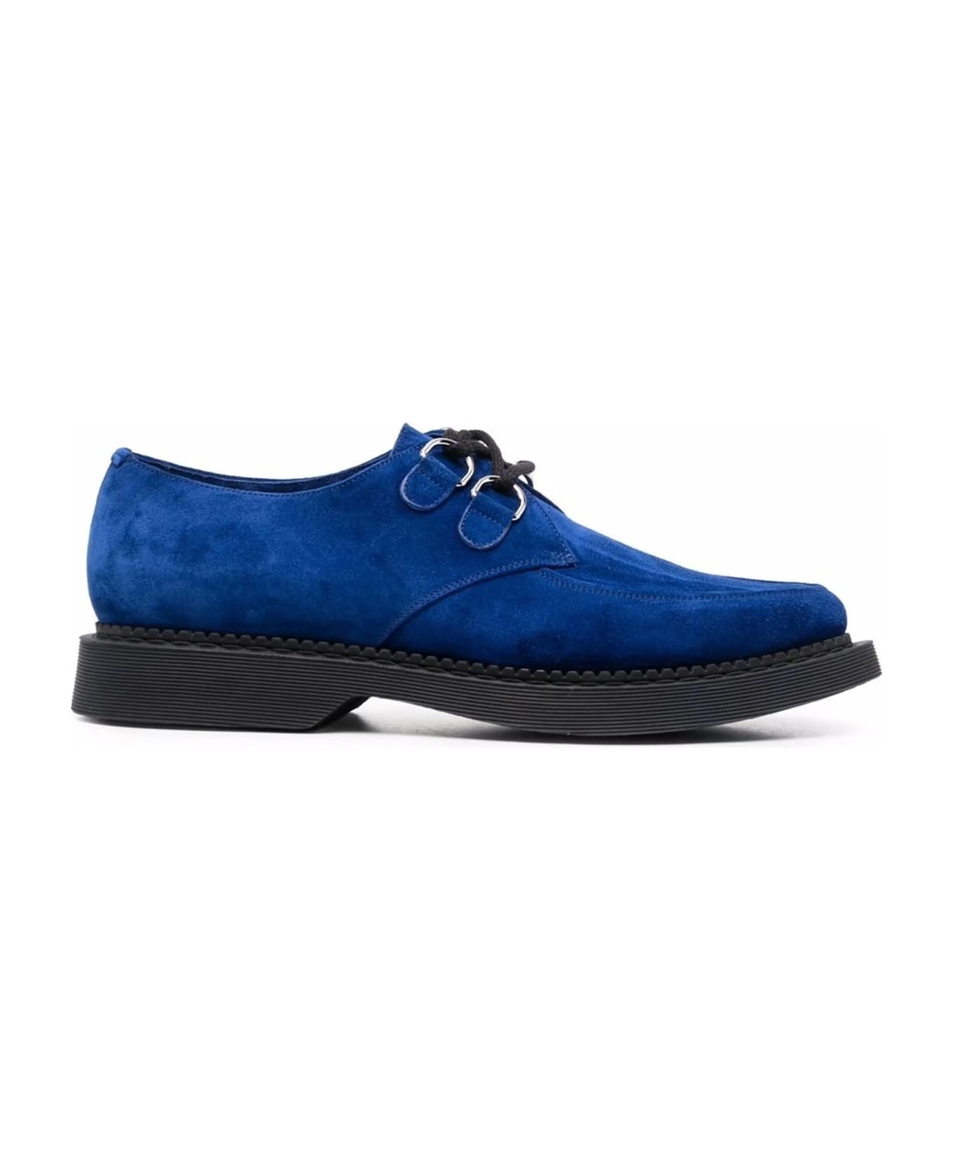Saint Laurent Teddy Suede Derbies - Blue レースアップシューズ