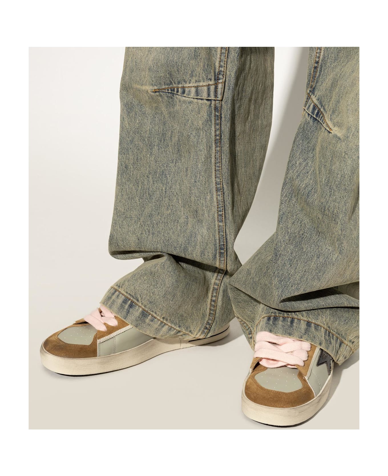Golden Goose Sneakers Stardan Con Collarino E Passalacci