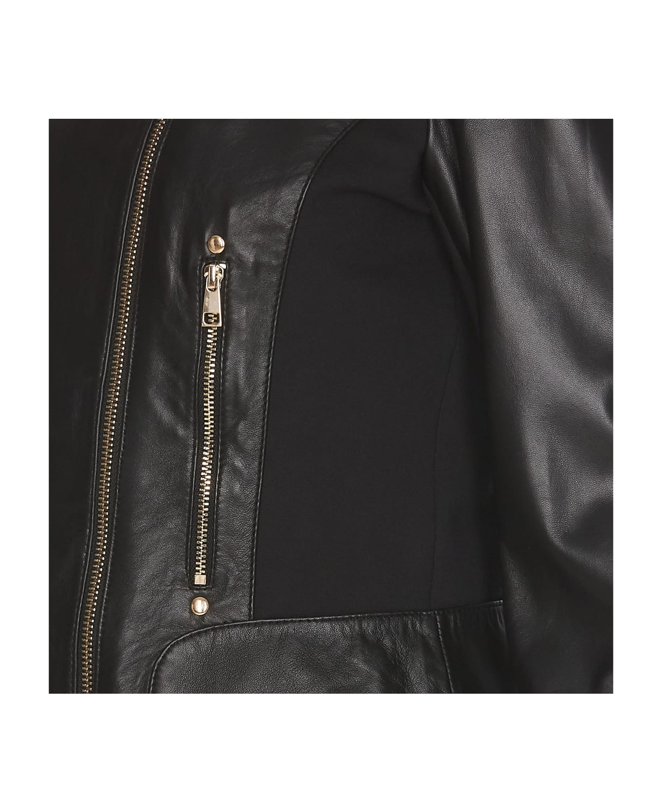 Liu-Jo Leather Jacket - Black ブレザー