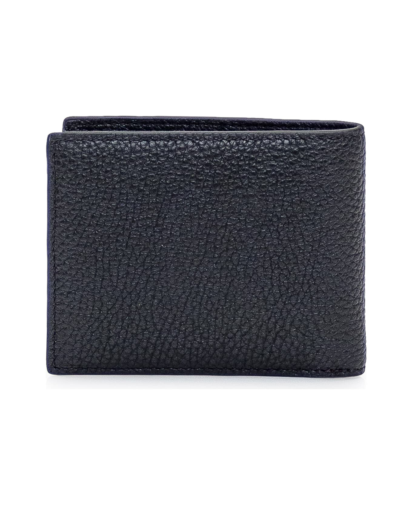 Bally Leather Wallet - BLACK/BALLYRED+PALL