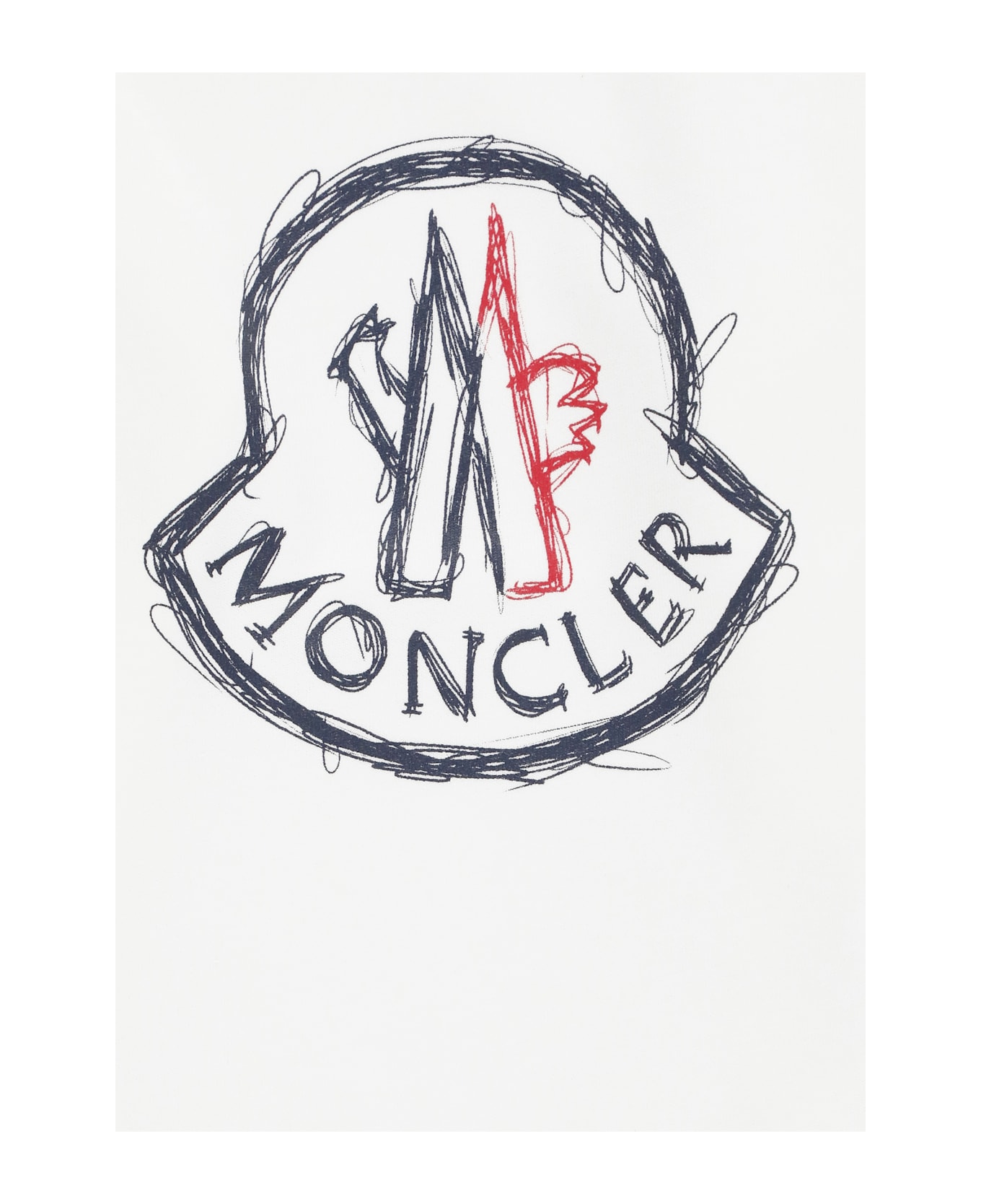 Moncler Sweatshirt With Print - White
