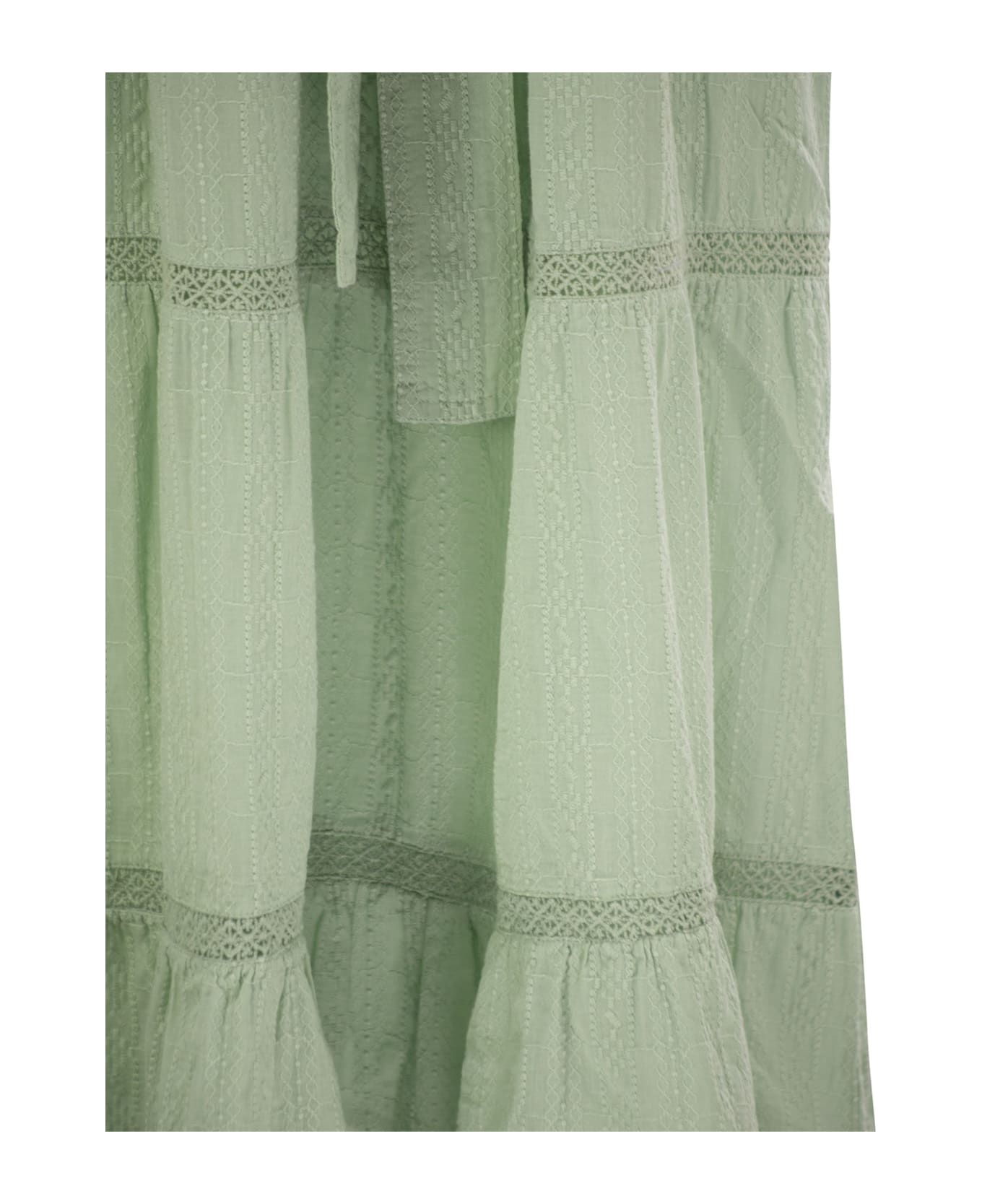 MC2 Saint Barth Leyde - Cotton Long Dress - Light Green