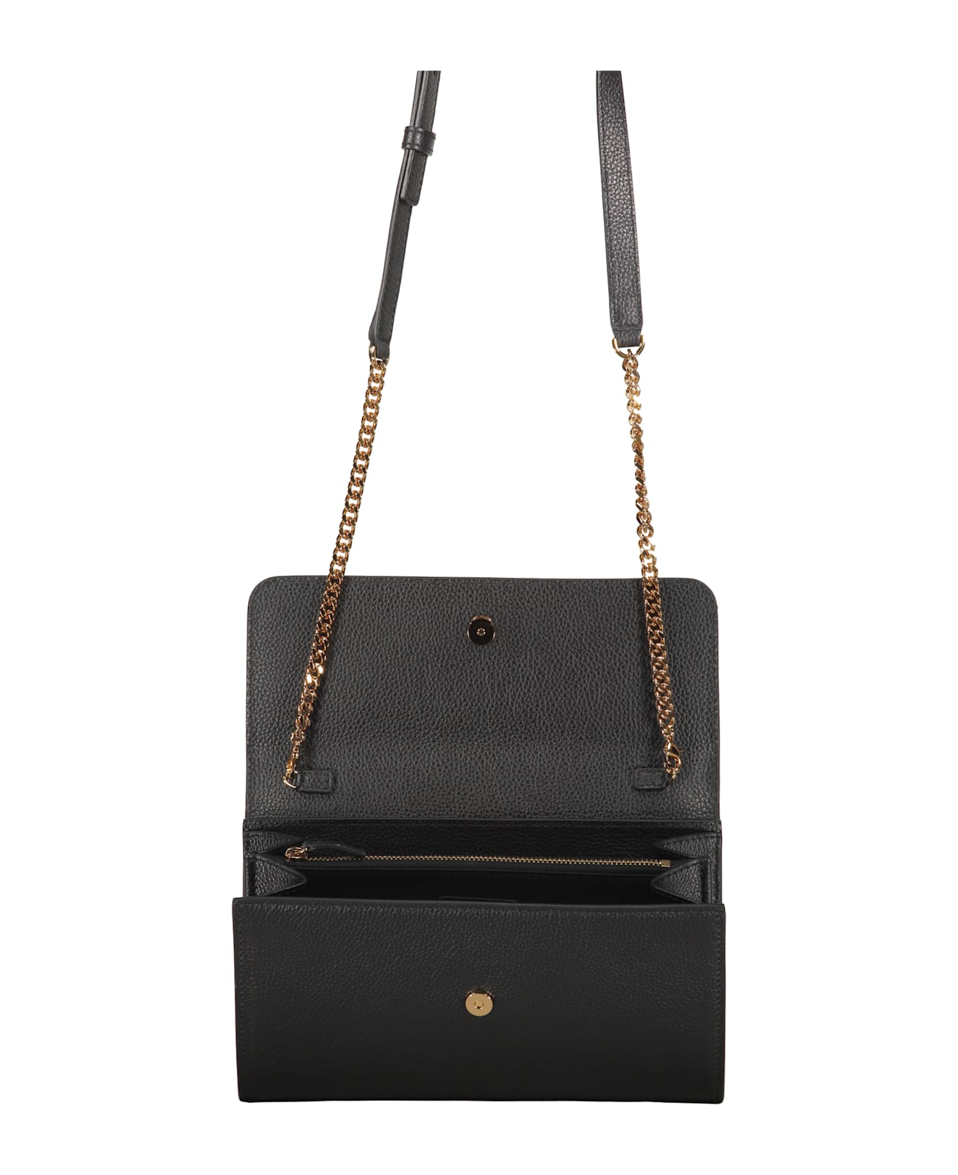 Versace Leather Clutch - black