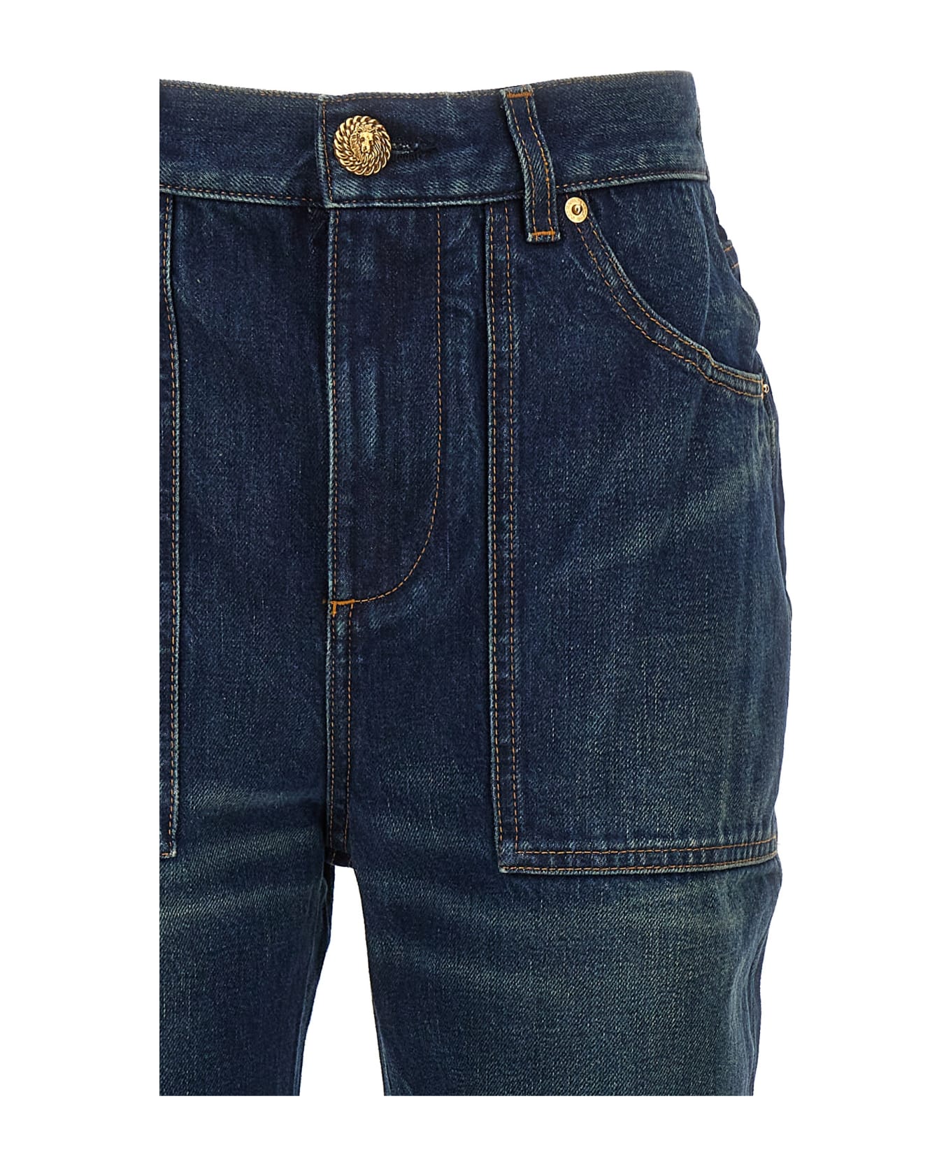 Balmain Vintage Bootcut Jeans - Bleu jean brut