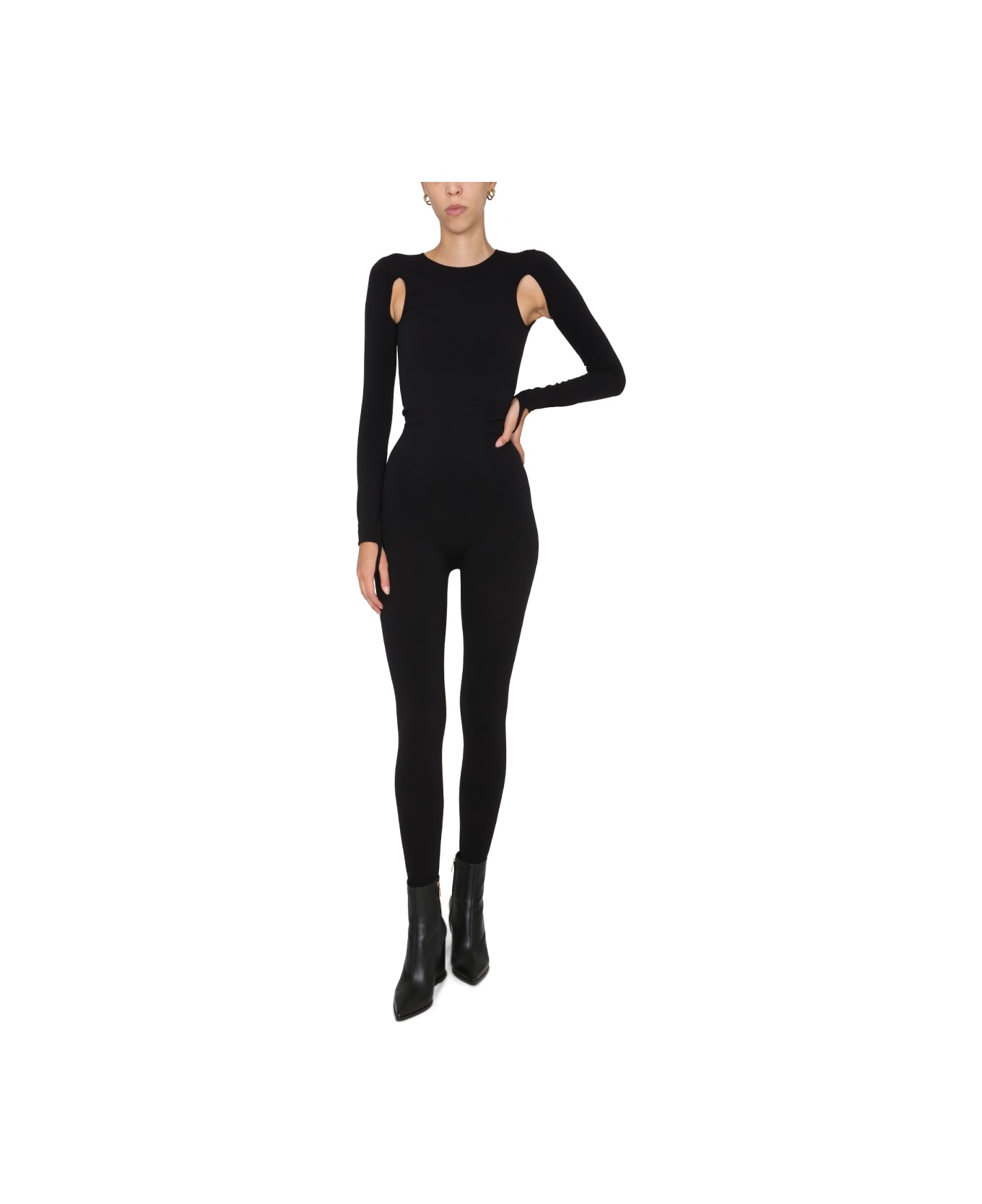 ANDREĀDAMO Full Jumpsuit With Cut-out Details - BLACK ジャンプスーツ
