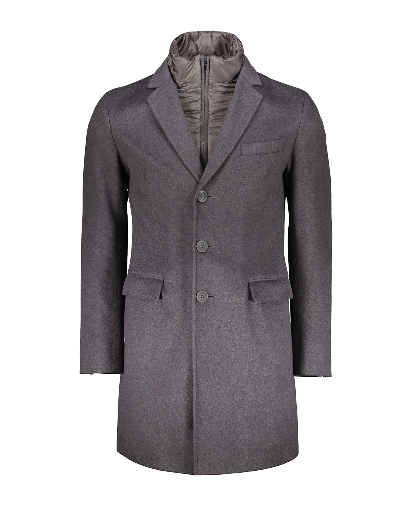 Herno Cashmere Coat - grey