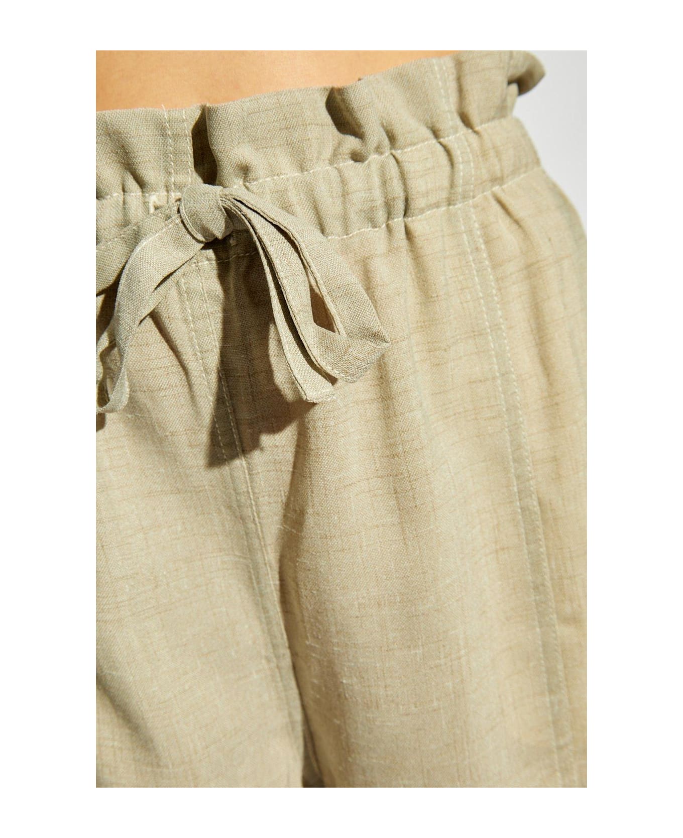 Ganni Loose Fit Trousers - Beige