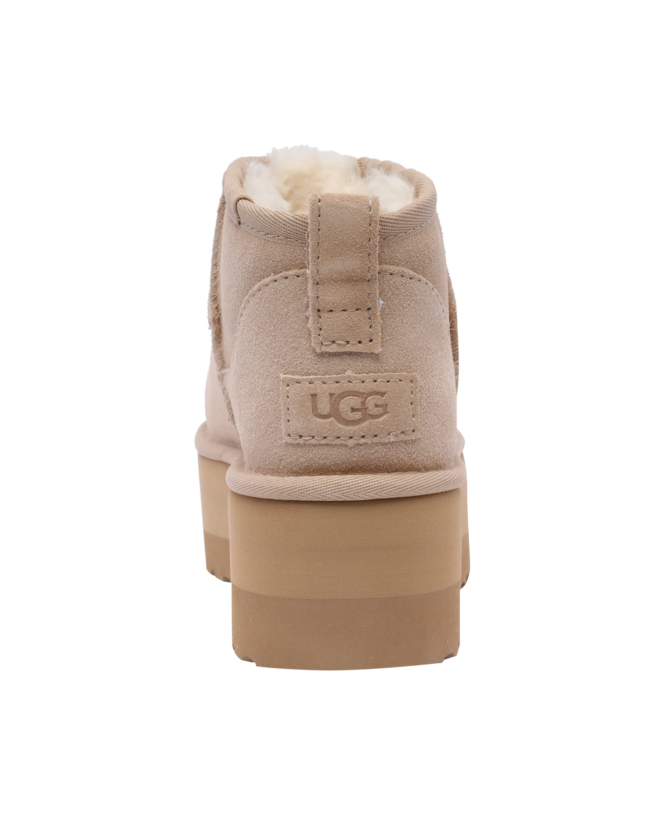 UGG Mini Classic Ultra Platform Booties - Beige