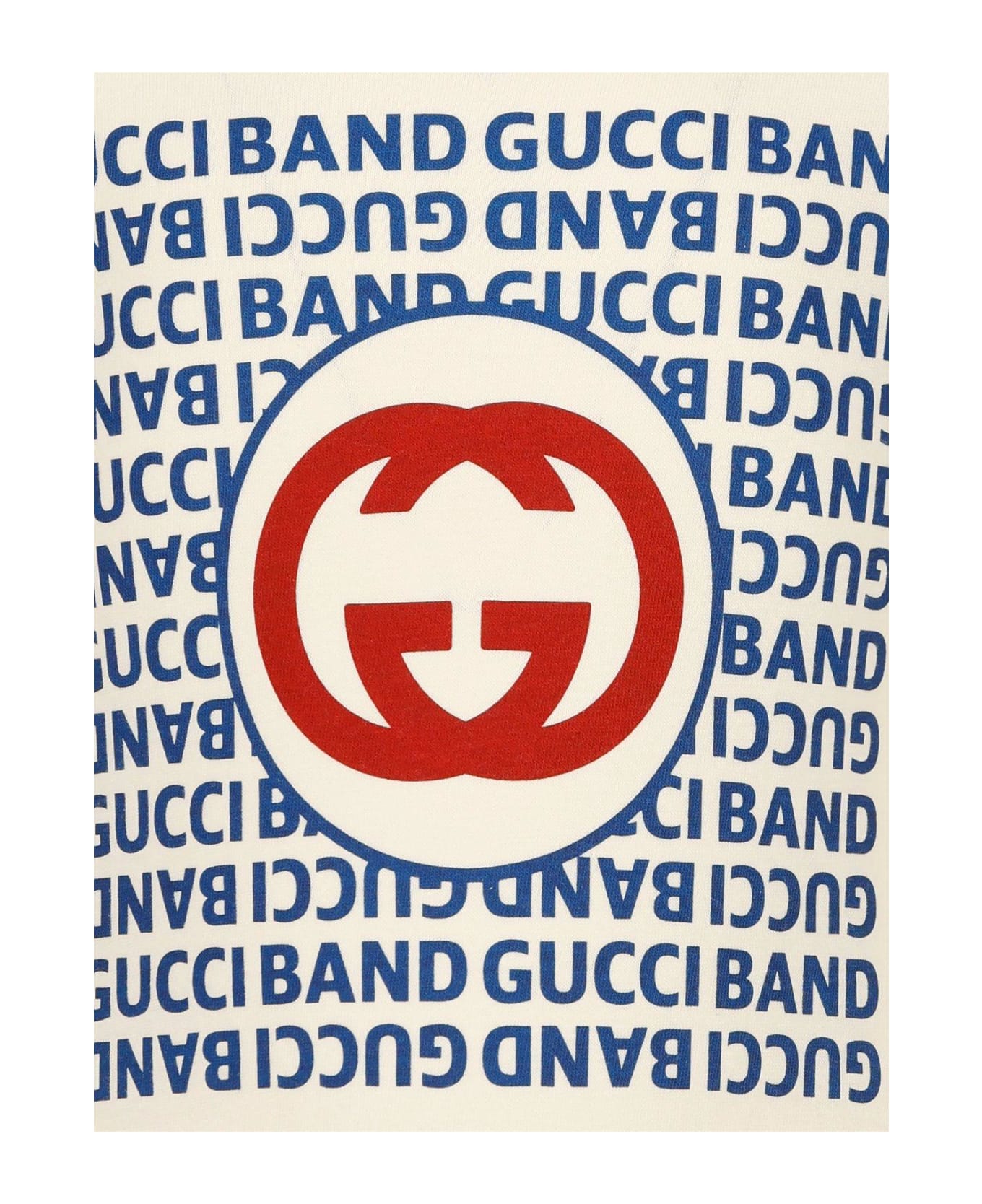 Gucci Logo Printed Crewneck Babygrow Set - Sunkissed