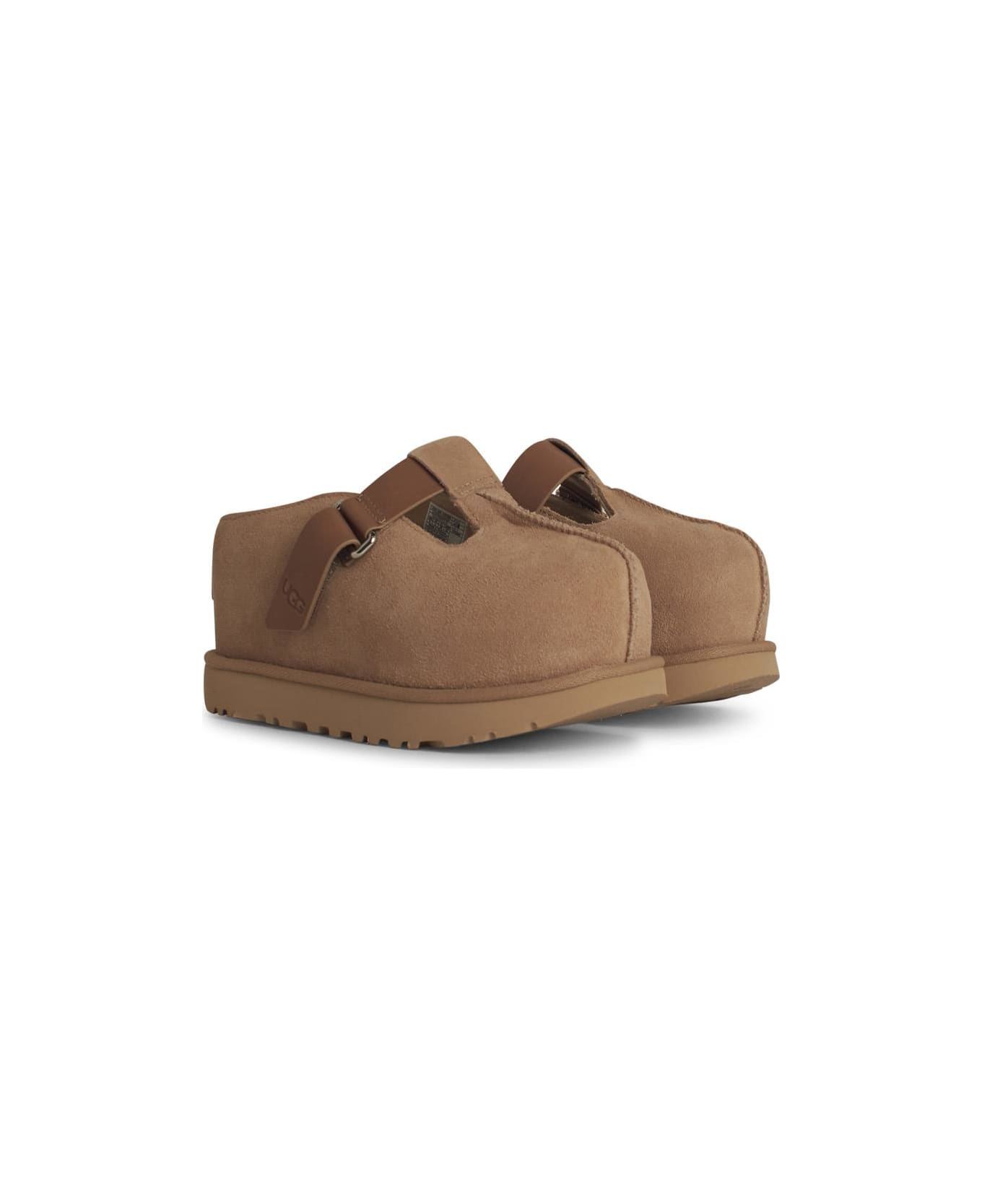 UGG 
goldenstar
 Beige Suede Slippers - Beige