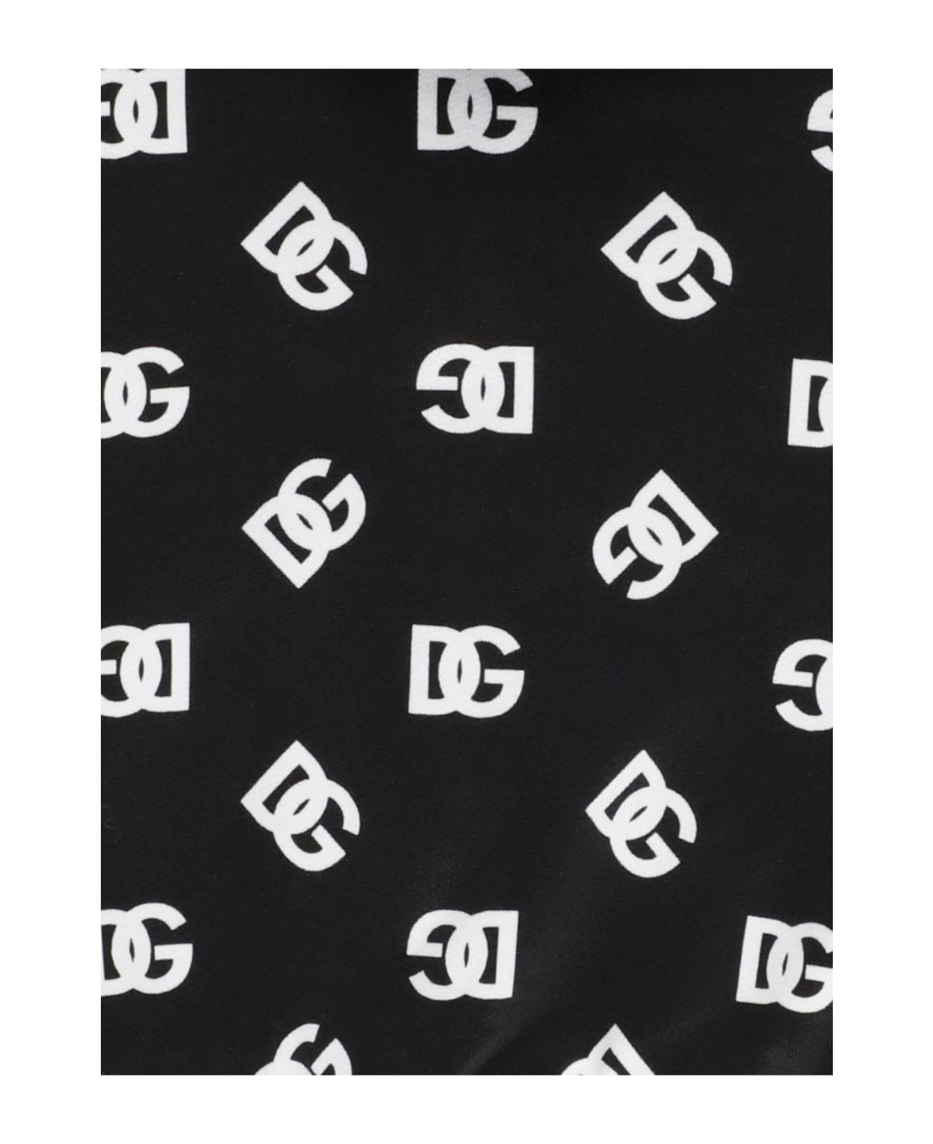 Dolce & Gabbana Hooded Sweatshirt With Logo - DG BIANCO FDO.NERO