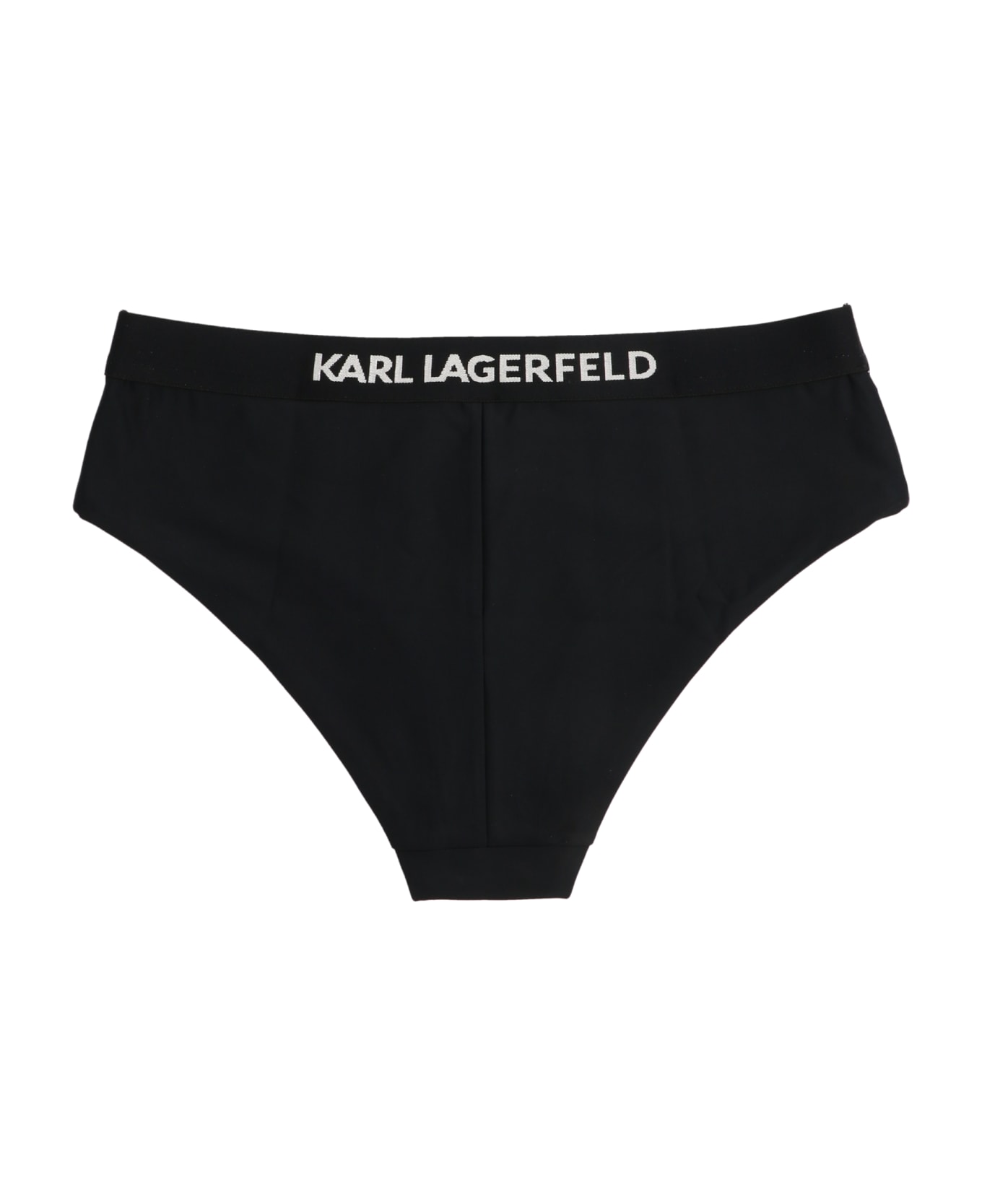 Karl Lagerfeld 'karl' Logo Bikini Bottom - Black  