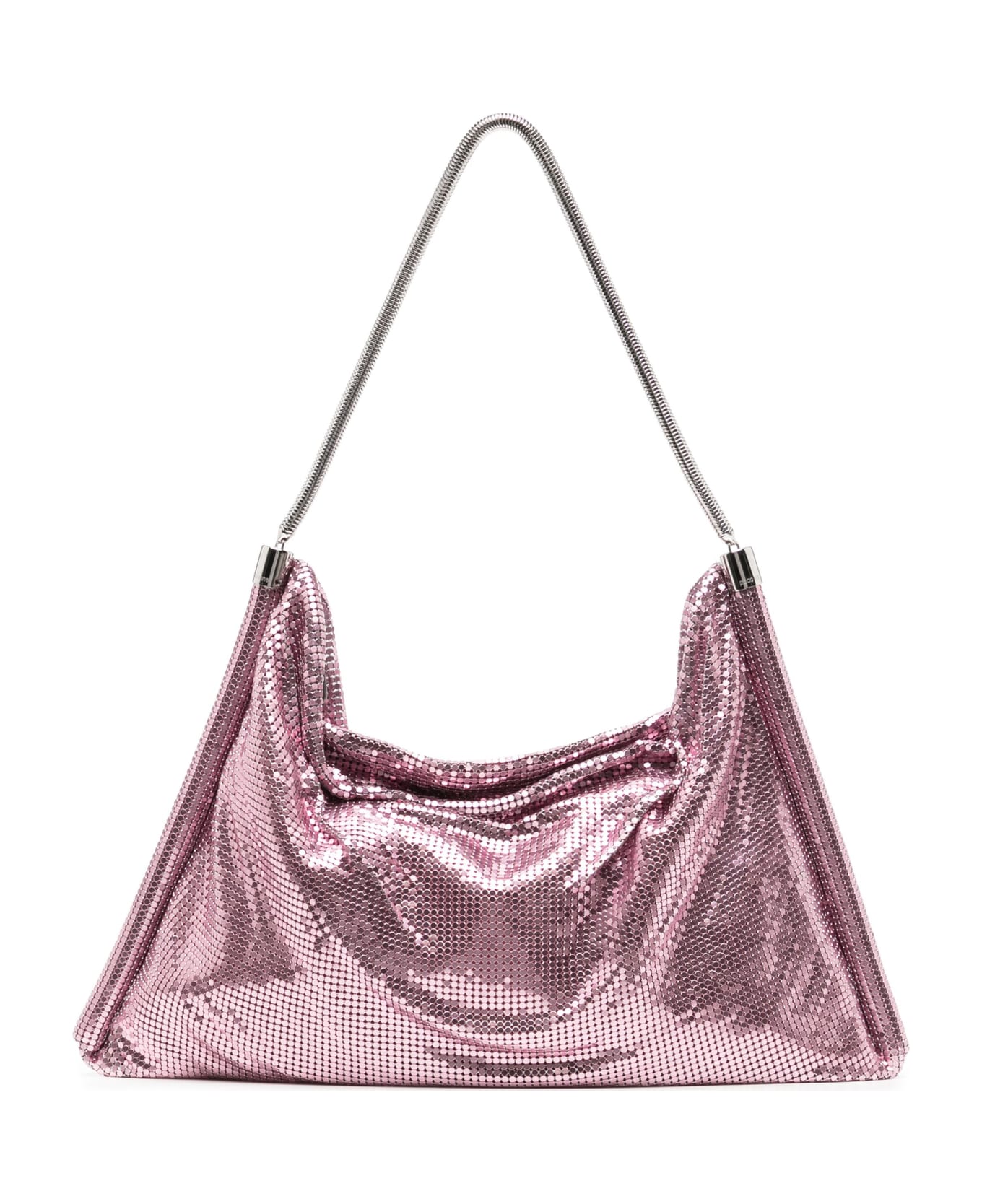 Paco Rabanne Pink Large Bag In Mesh Tube - Pink トートバッグ