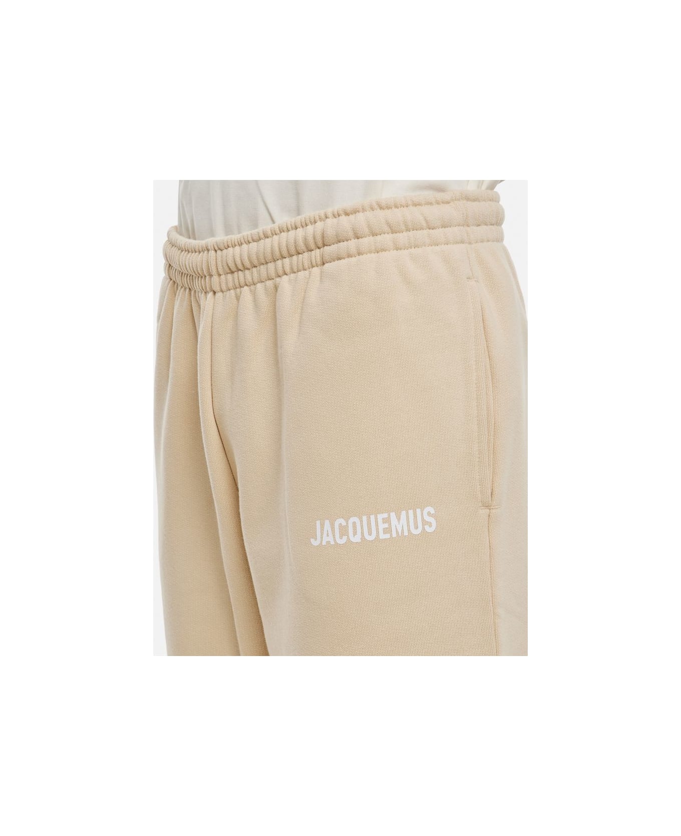 Jacquemus Logo-print Organic Cotton Track Pants - Light Beige name:467