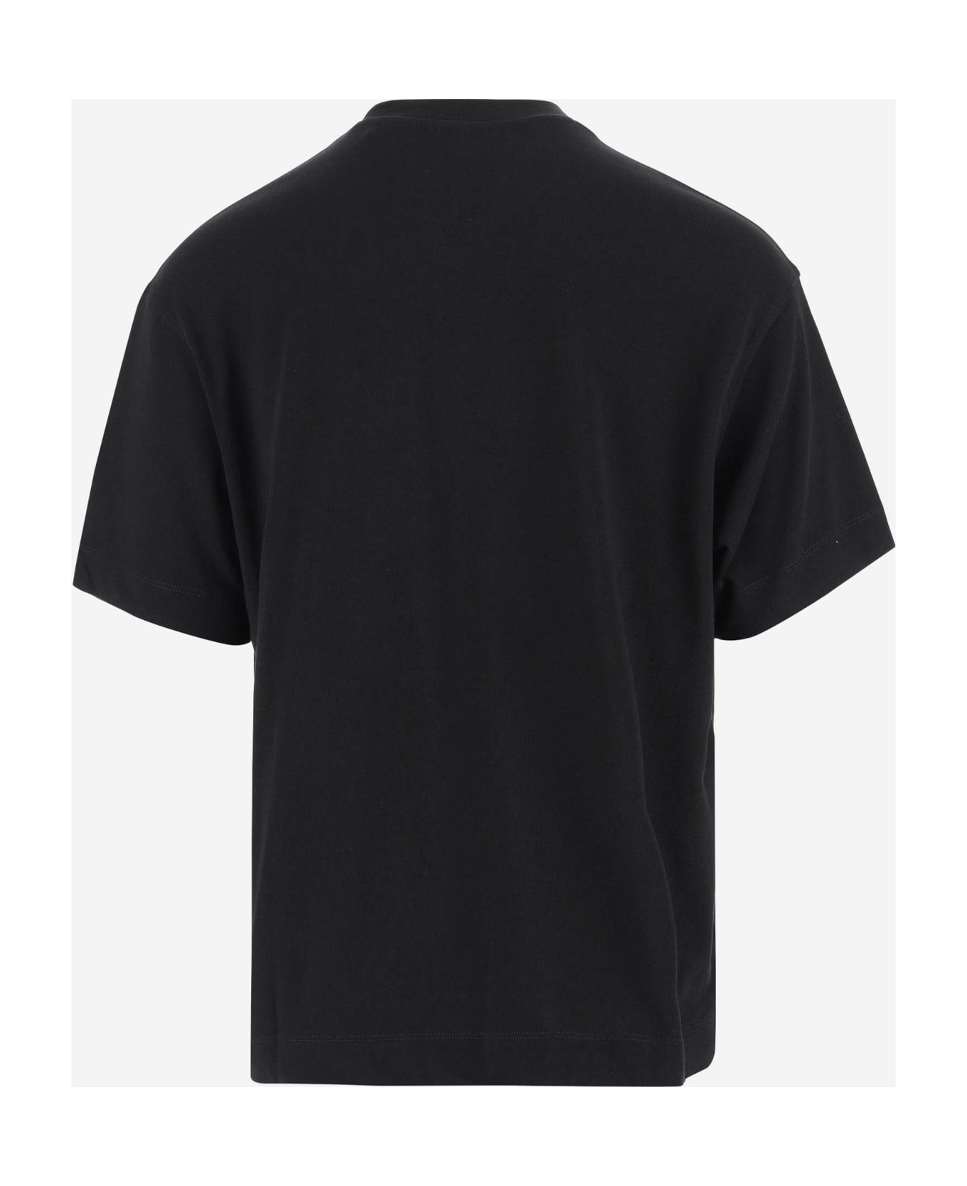 Emporio Armani Cotton T-shirt With Logo - Black